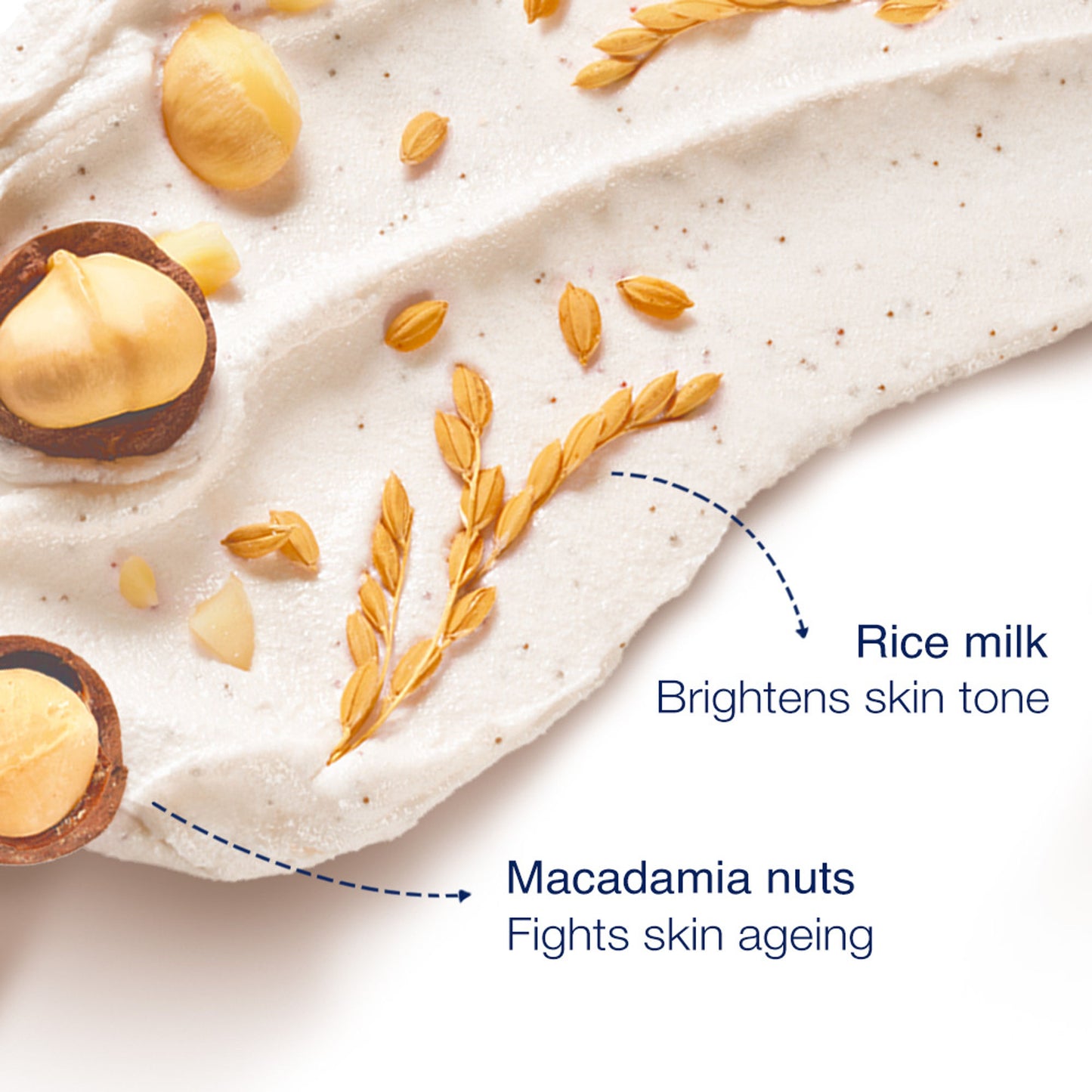 Dove Exfoliating Body Polish - Crushed Macadamia & Rice Milk