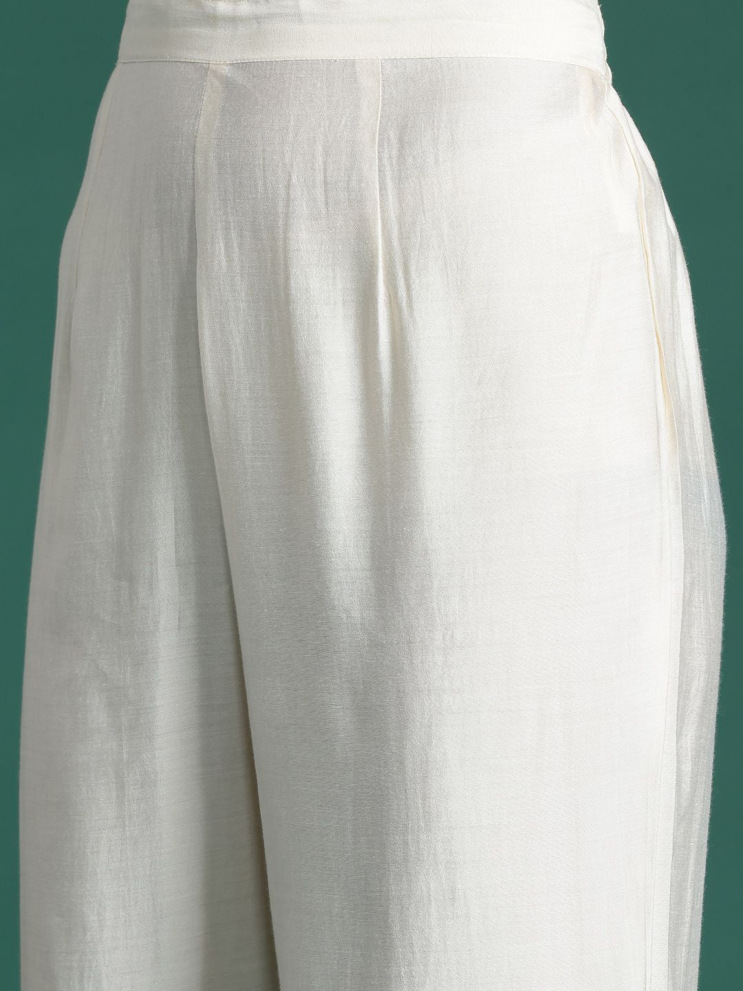 Dhiyona IE Ethnic Motifs Yoke Design Zari Kurta with Trousers & Dupatta