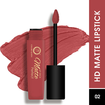 Colors Queen Matte Perfect Liquid Lipstick - 02