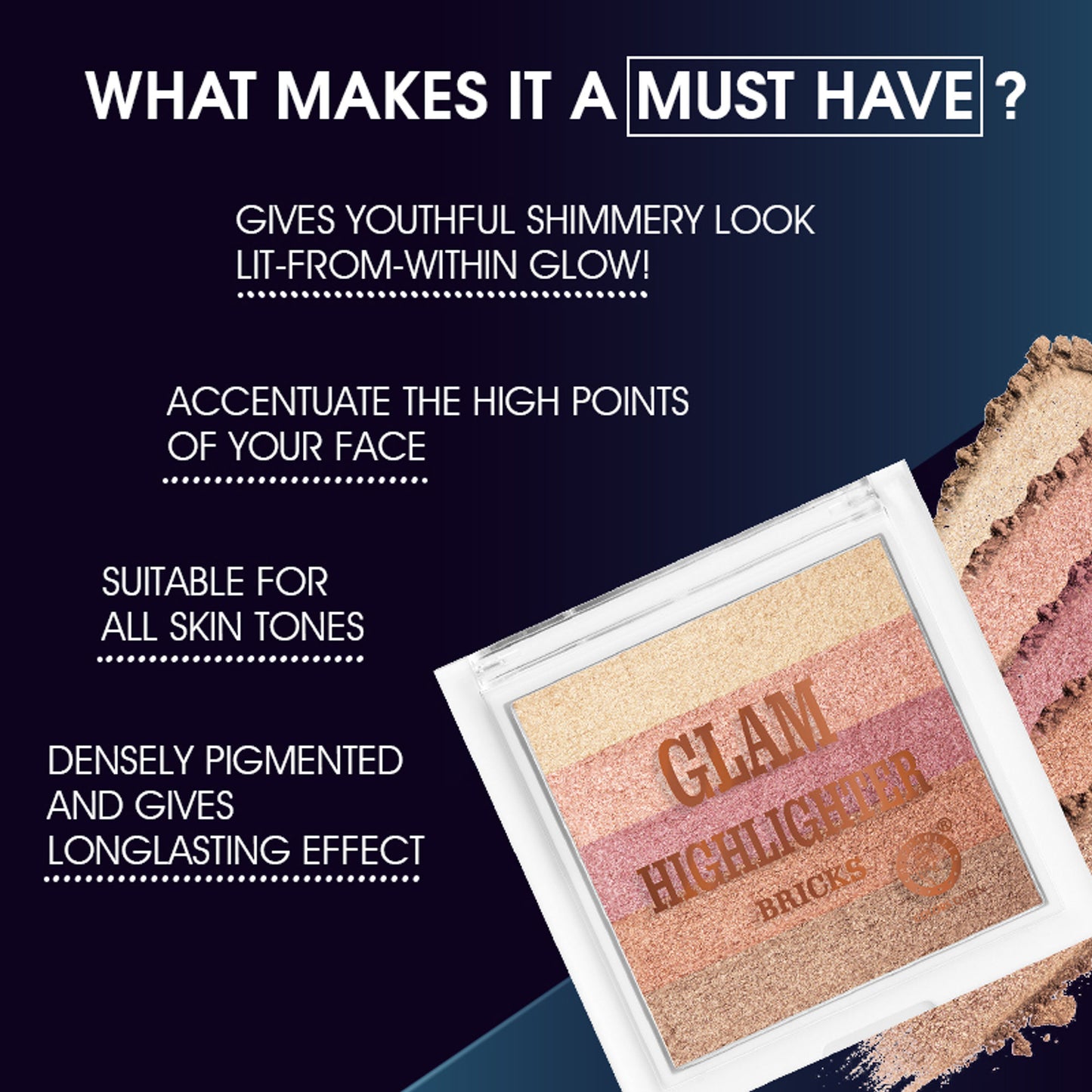 Colors Queen Glam Highlighter - 04 Multi