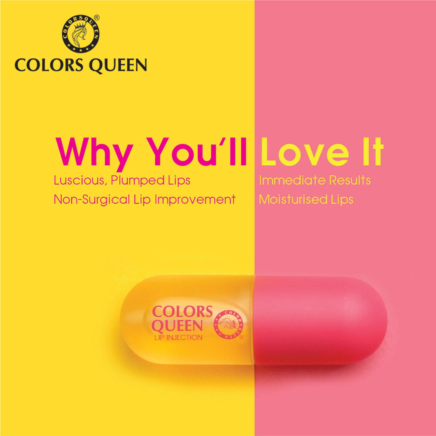 Colors Queen Lip Injection For Instant & Long Term Plumper LI-01