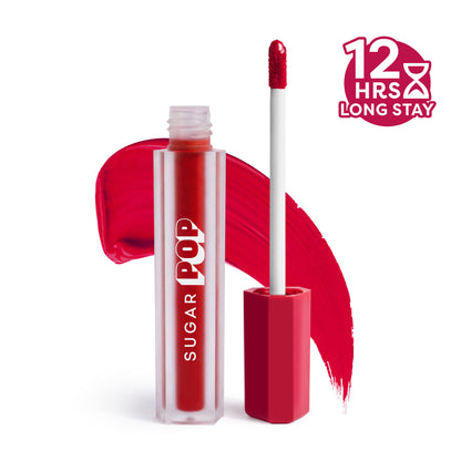 SUGAR POP Matte Lipstick, Smudge-Proof, 8 Hrs - 03 Peony