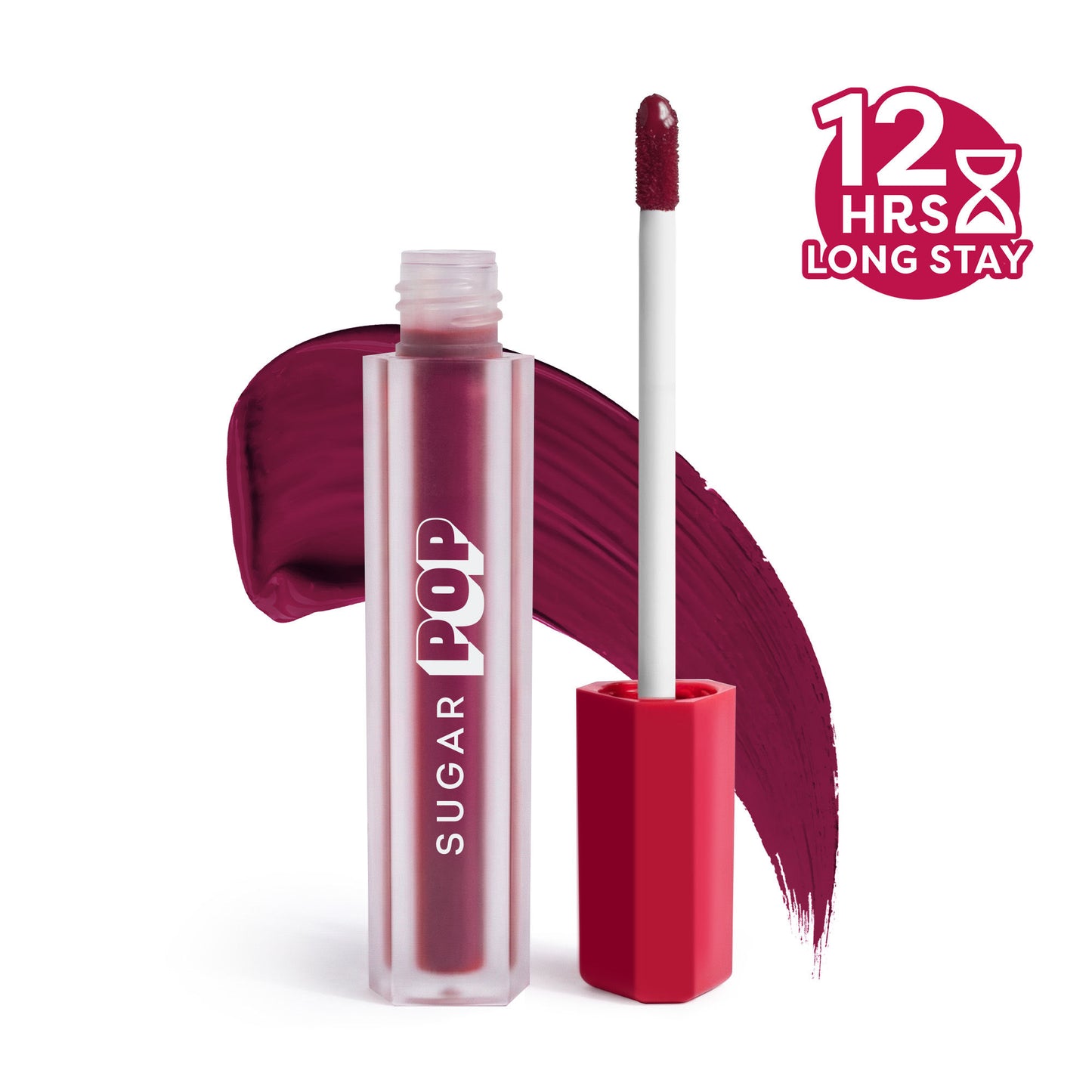 SUGAR POP Matte Lipstick, Smudge-Proof, 8 Hrs - 04 Raspberry