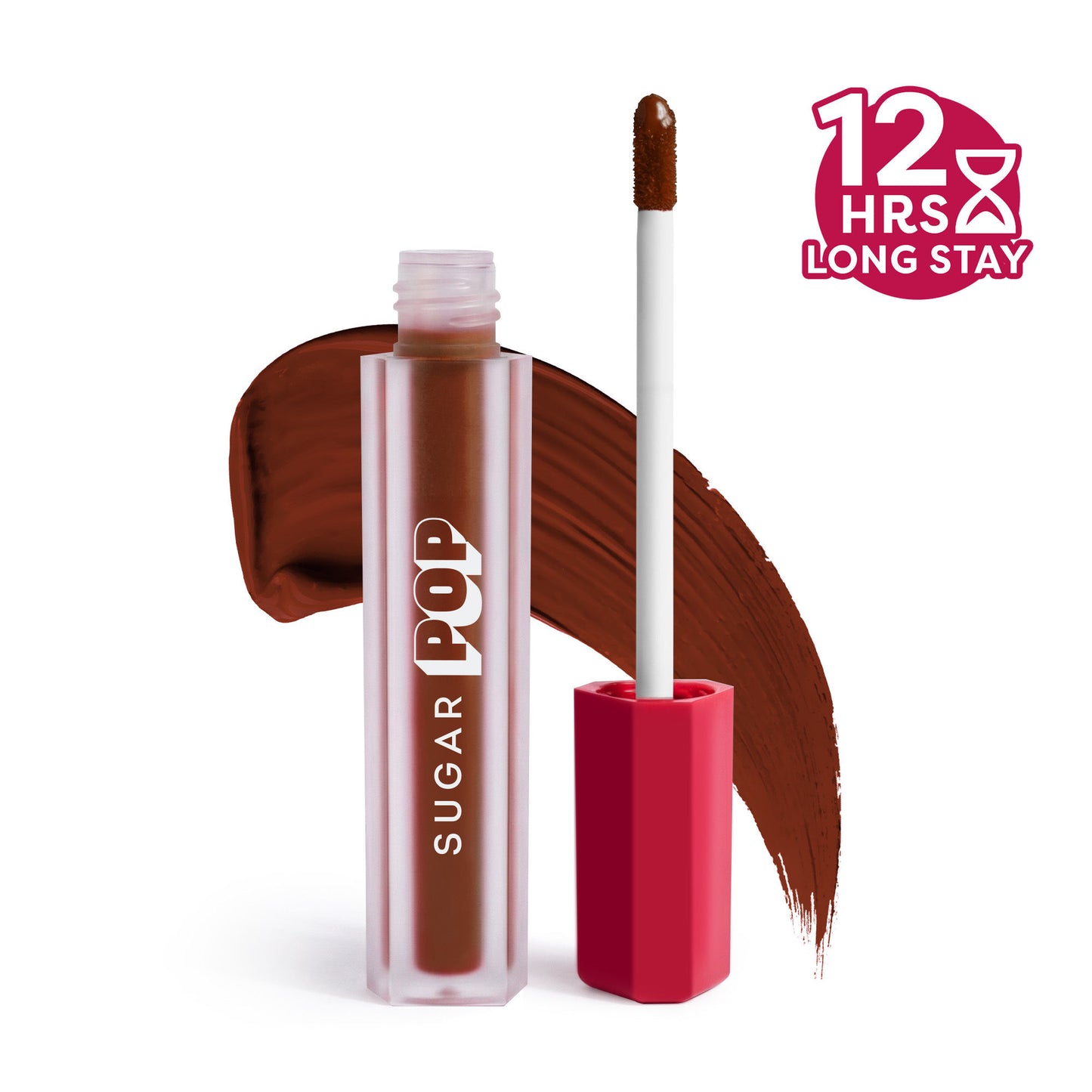 SUGAR POP Matte Lipstick, Smudge-Proof, 8 Hrs - 05 Mahogany