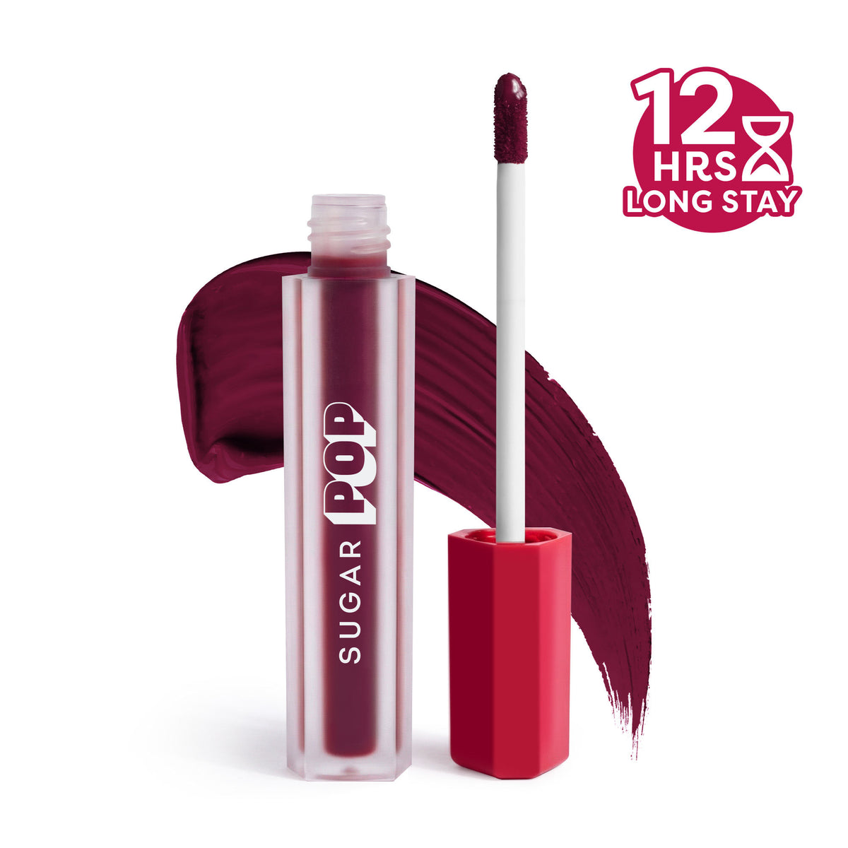 SUGAR POP Matte Lipstick, Smudge-Proof, 8 Hrs - 09 Mulberry
