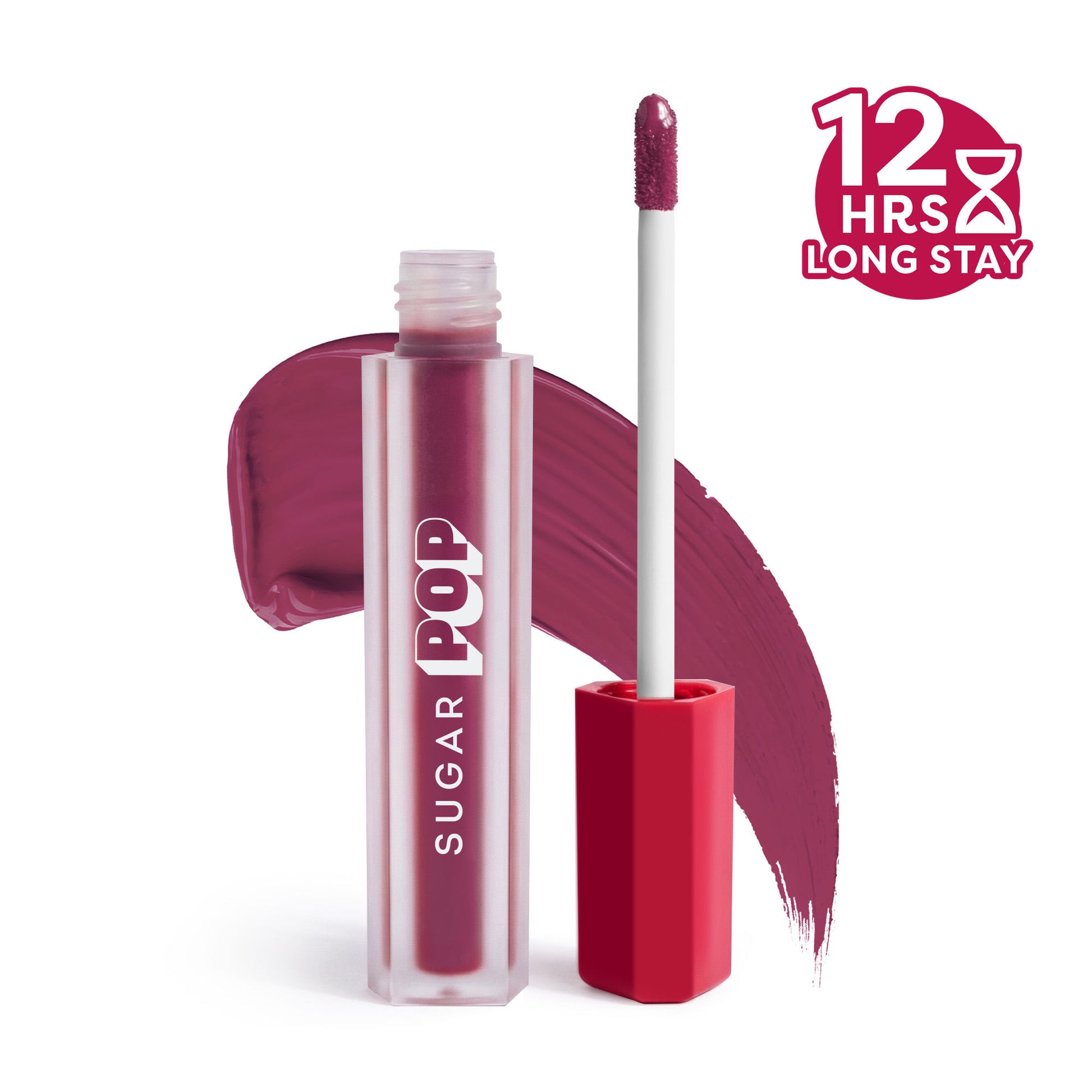 SUGAR POP Matte Lipstick, Smudge-Proof, 8 Hrs - 10 Rosewood