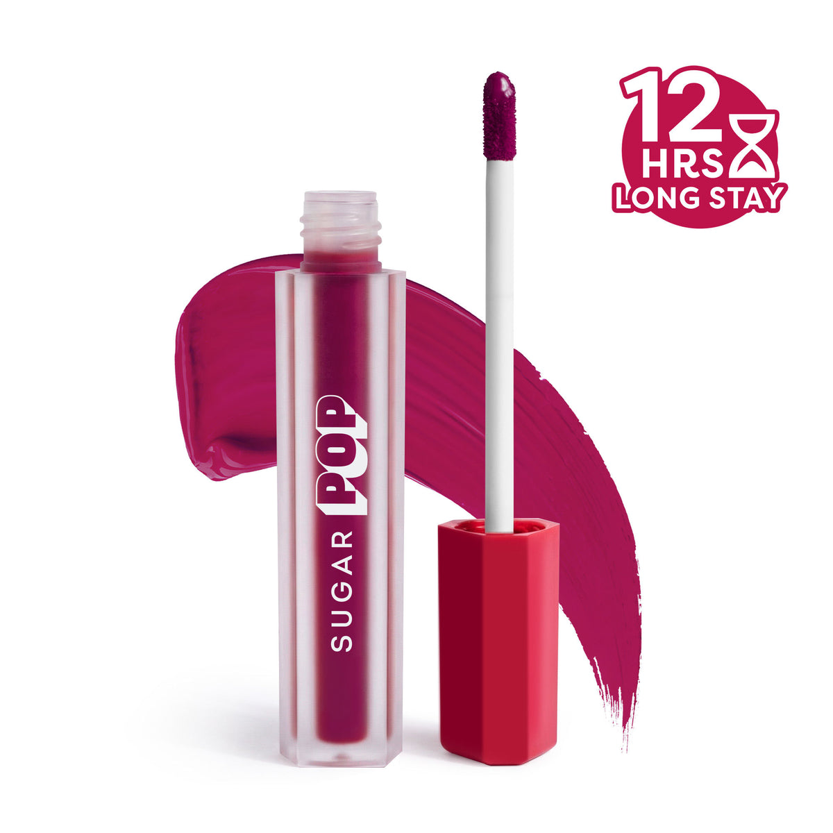 SUGAR POP Matte Lipstick, Smudge-Proof, 8 Hrs - 13 Magenta