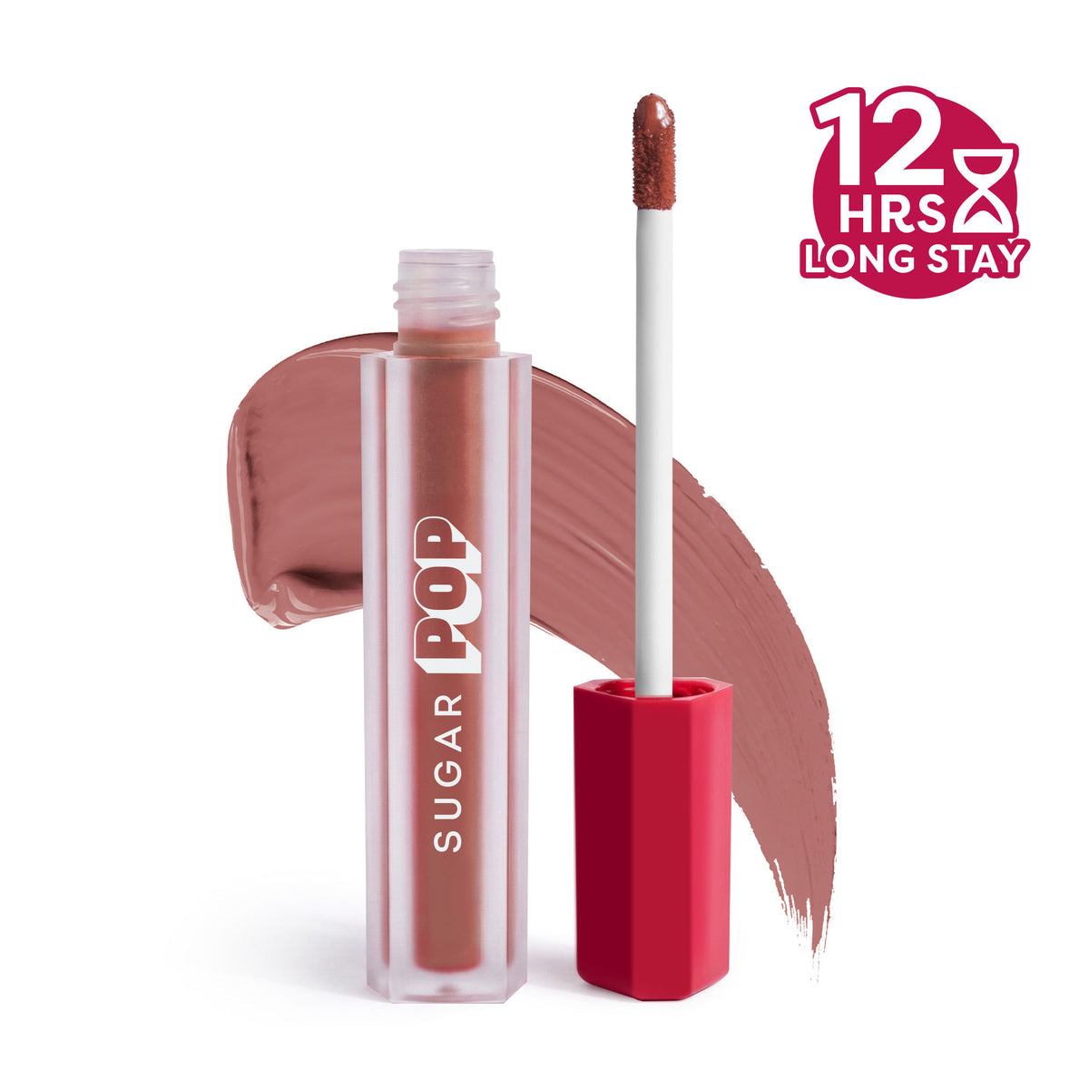 SUGAR POP Matte Lipstick, Smudge-Proof, 8 Hrs - 22 Mocha