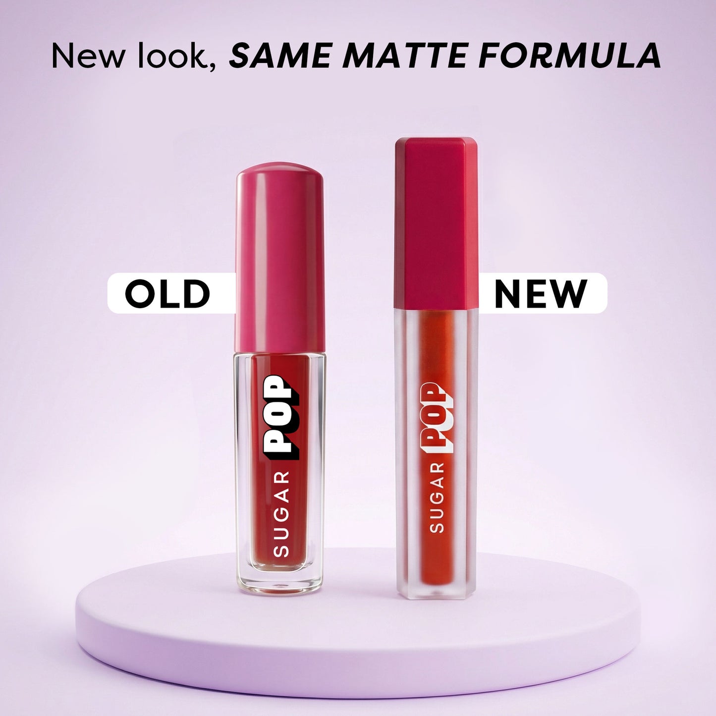 SUGAR POP Matte Lipstick, Smudge-Proof, 8 Hrs - 24 Pinkbliss