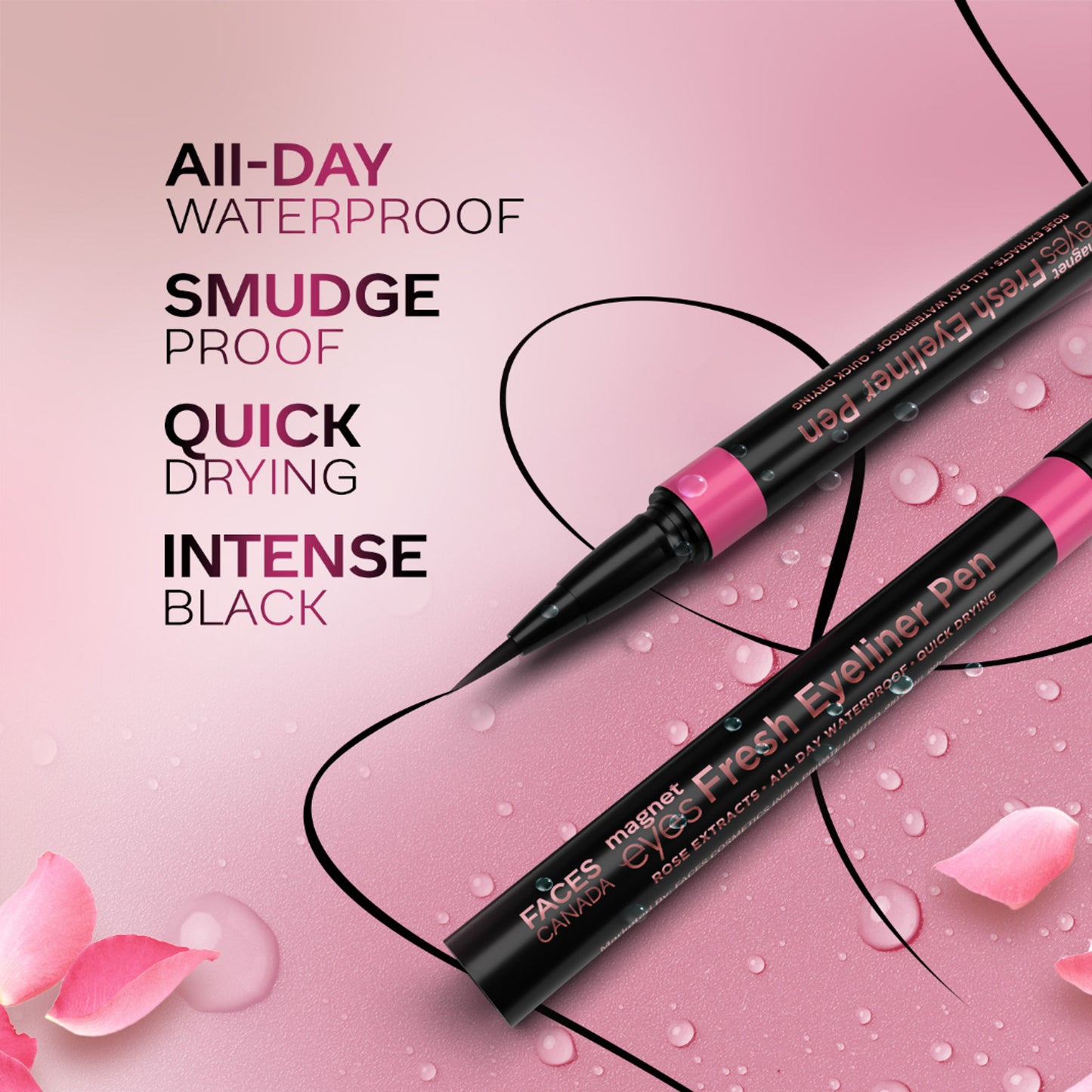Faces Canada Magneteyes Fresh Eyeliner Pen - Black