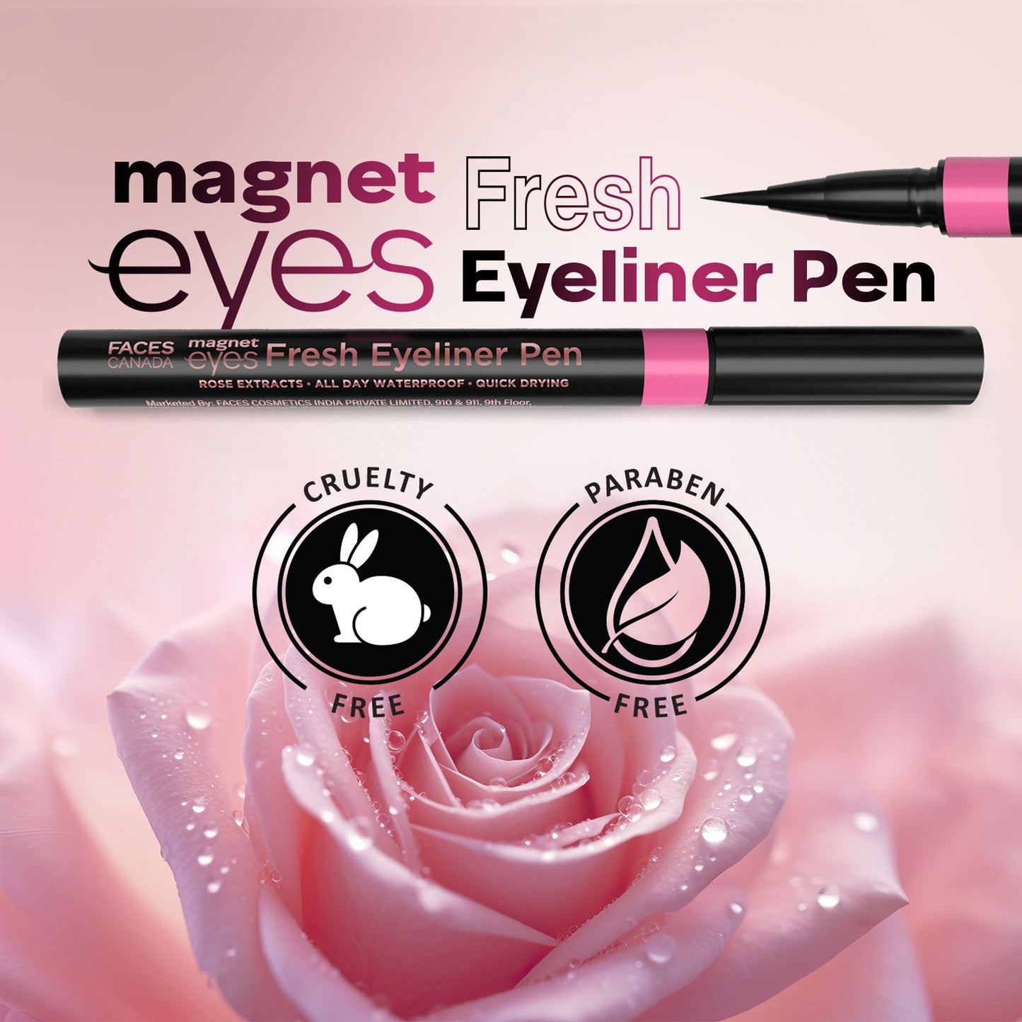 Faces Canada Magneteyes Fresh Eyeliner Pen - Black