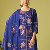Dhiyona IE Women Floral Embroidered Kurta with Trousers & Dupatta