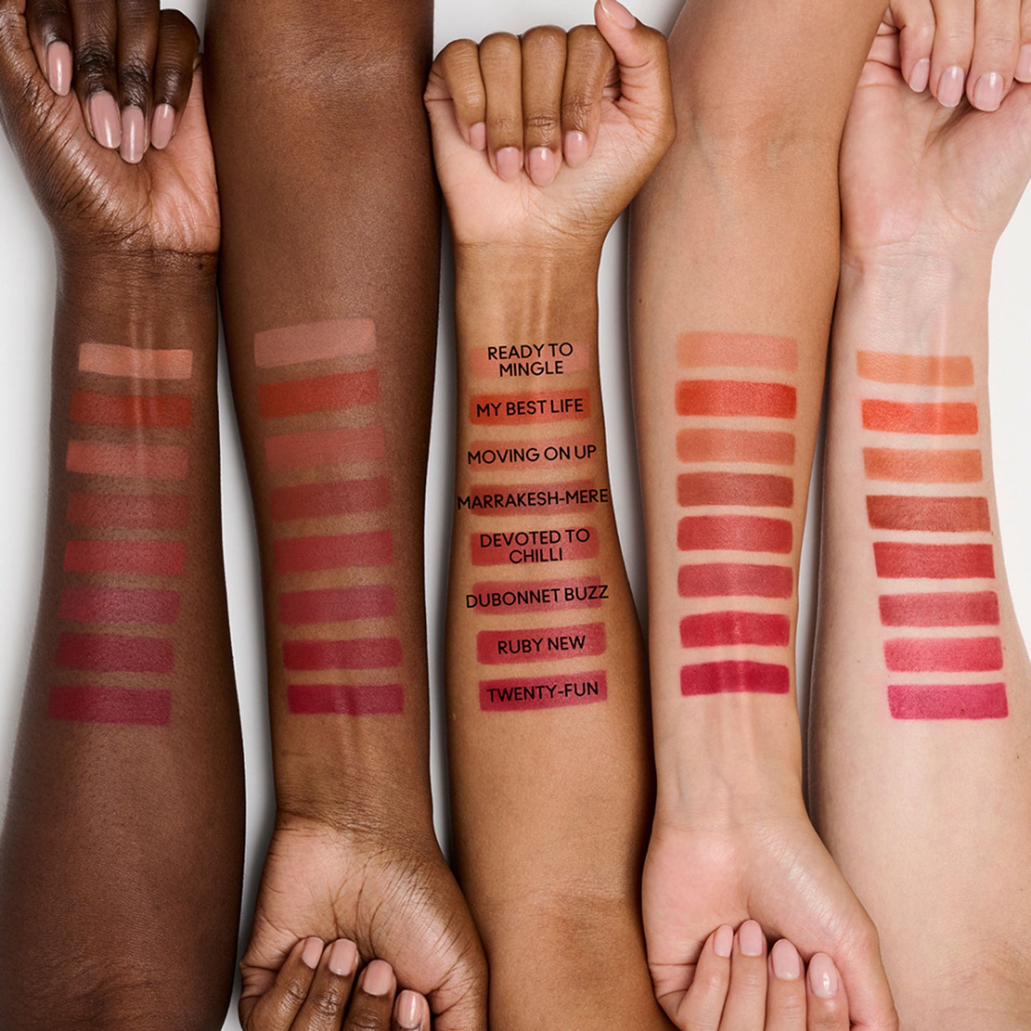 M.A.C Powder Kiss Hazy Matte Lipstick - Ruby New