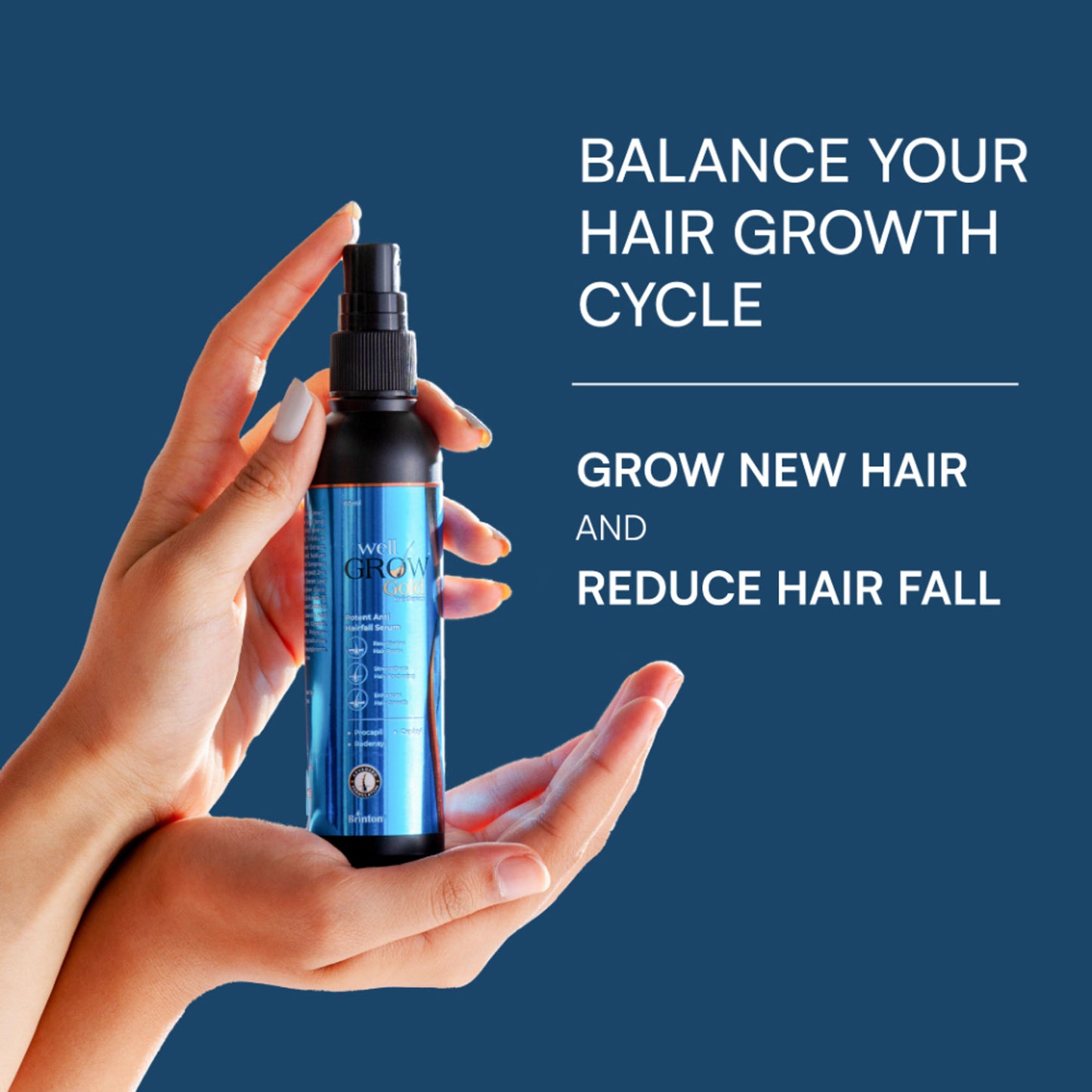 Brinton Wellgrow Gold Hair Serum