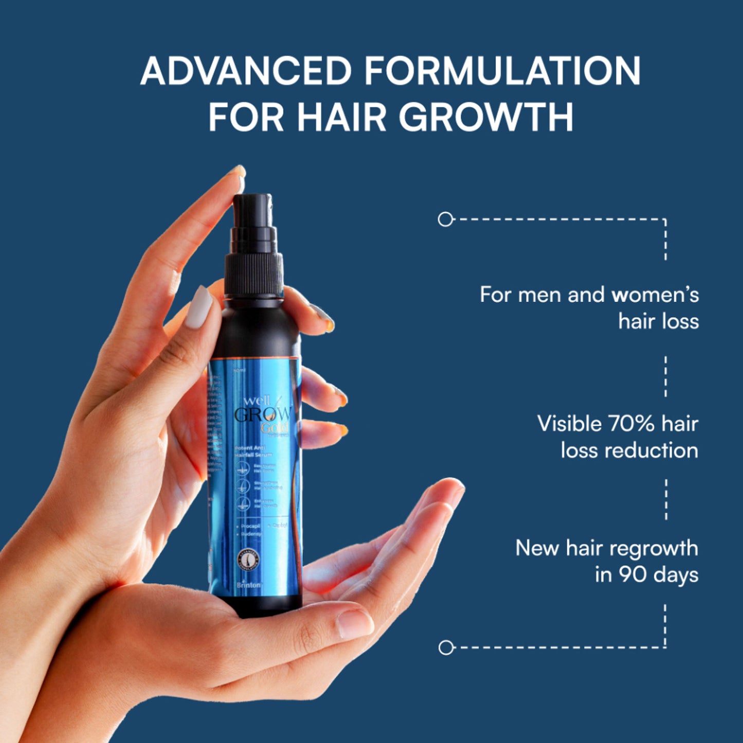 Brinton Wellgrow Gold Hair Serum