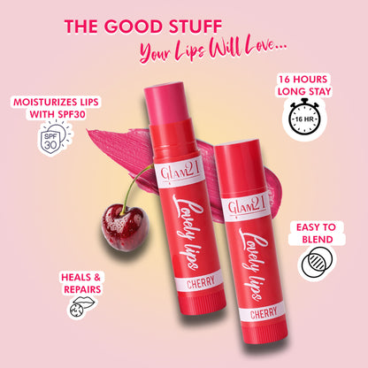 GLAM21 Moisturizing Lip Balm - Cherry
