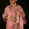 Dhiyona IE Floral Printed Round Neck Straight Kurta With Trousers & Dupatta