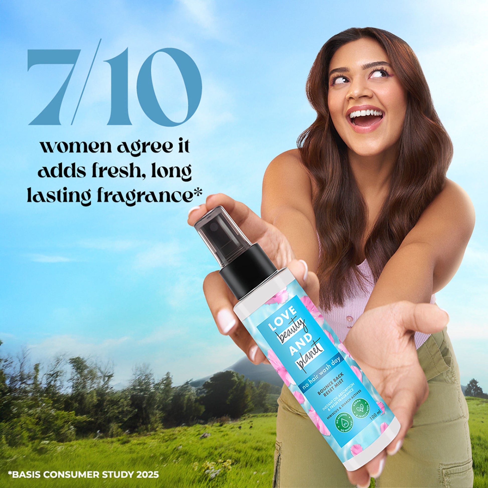Love Beauty and Planet Bounce Back Reset Mist - No Alcohol Dry Shampoo