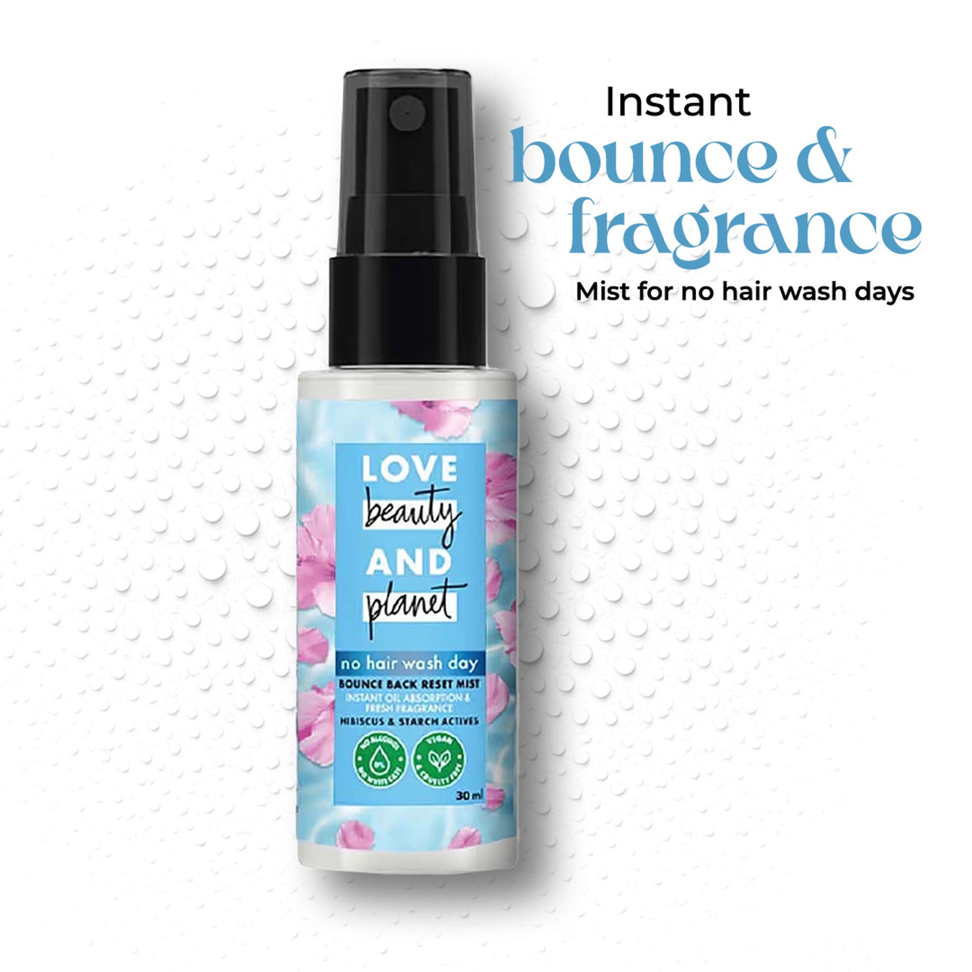 Love Beauty and Planet Bounce Back Reset Mist - No Alcohol Dry Shampoo
