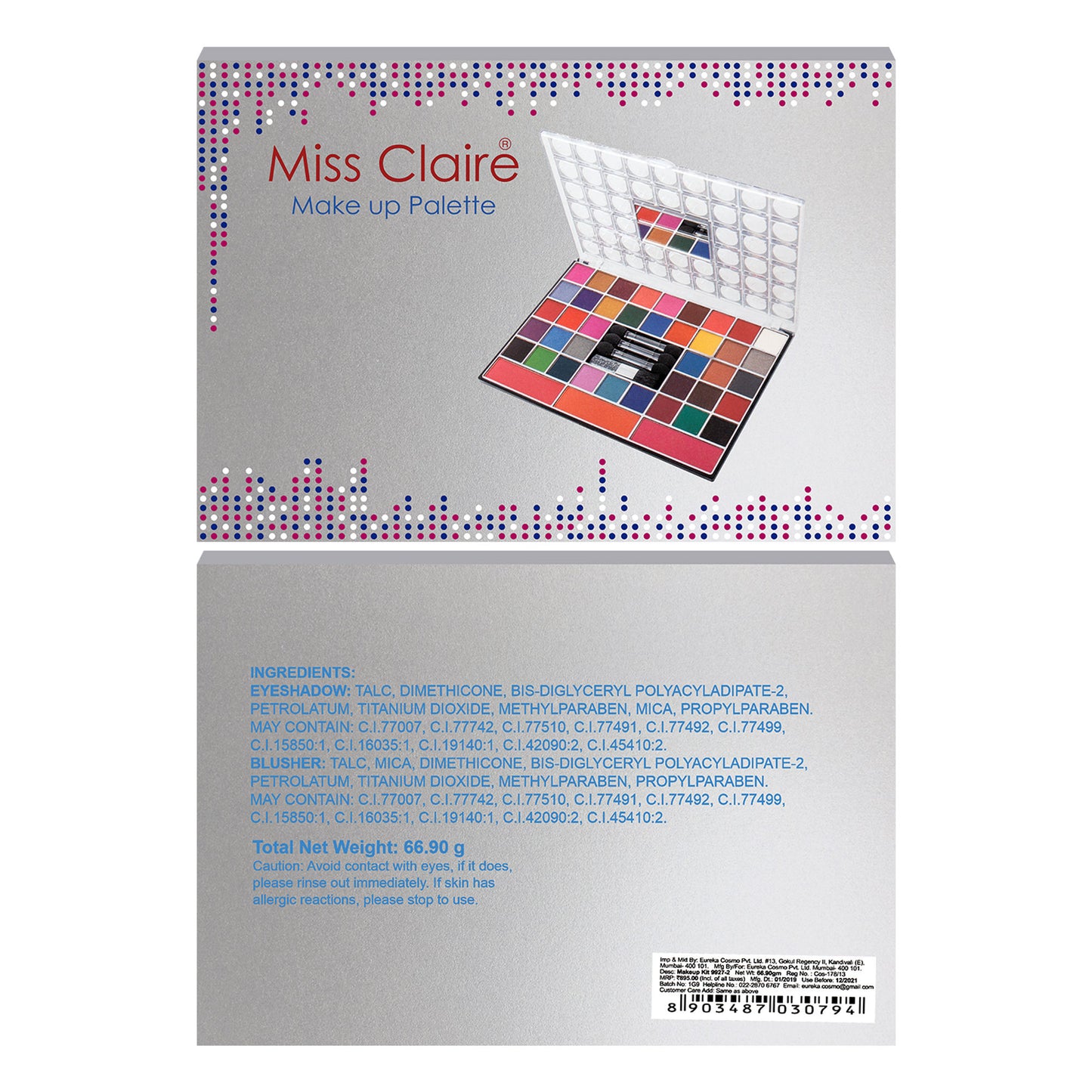 Miss Claire Make Up Palette 9927-2 (Make Up Kit)
