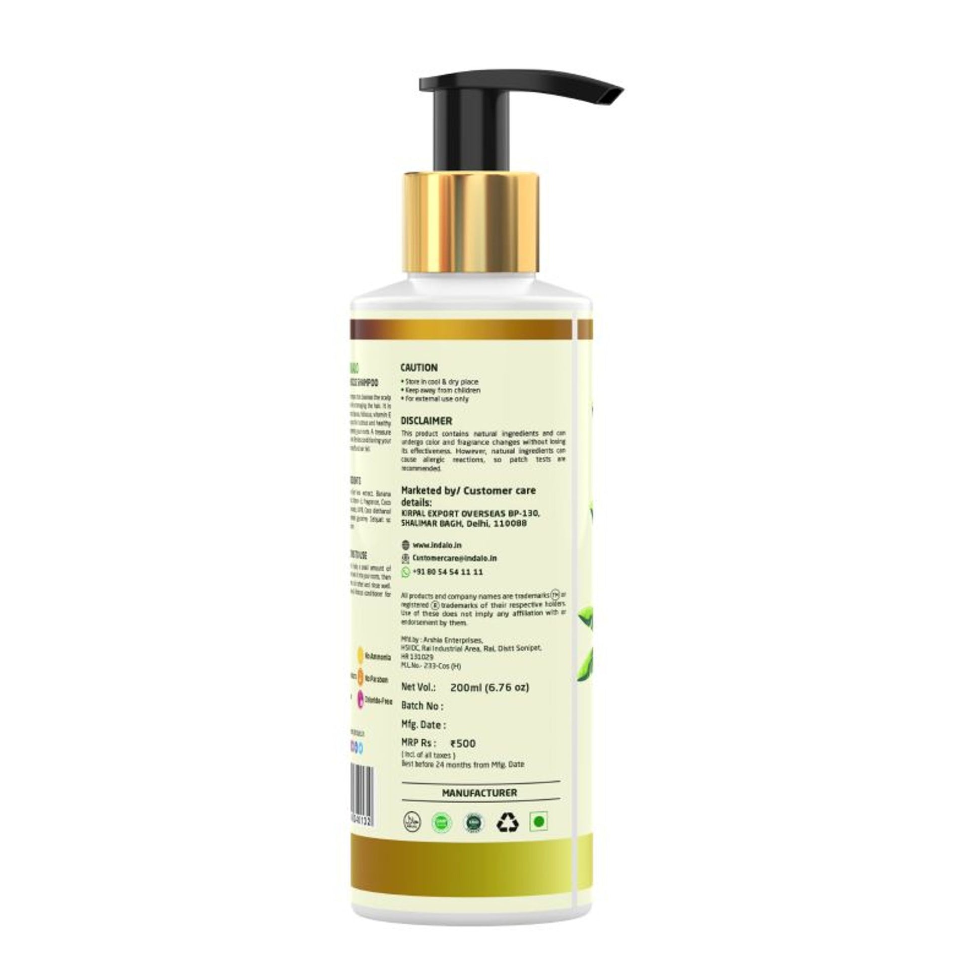 Indalo Banana Hibiscus Shampoo For Dry & Frizzy Hair