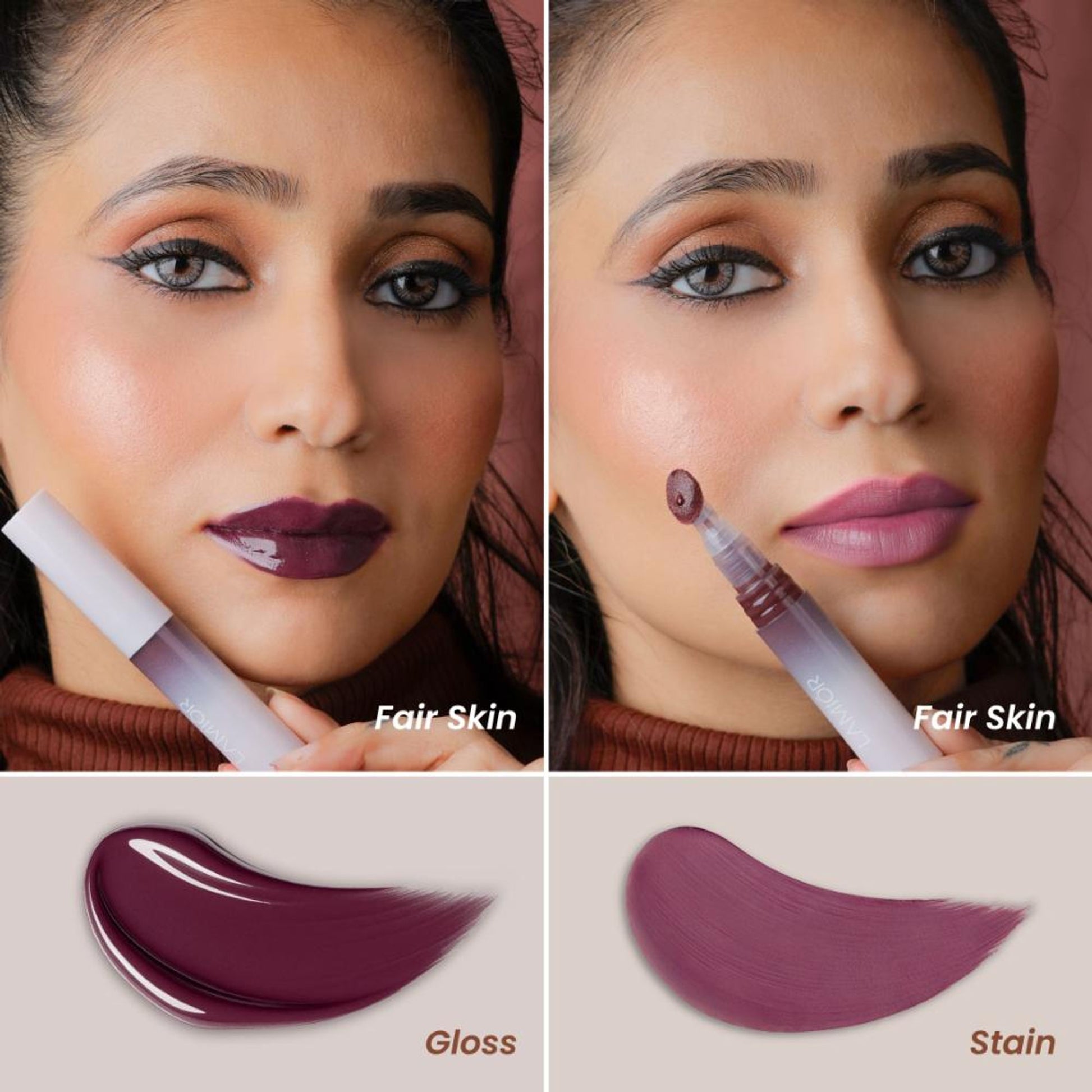 La Mior Hydrating Lip Gloss Stain - Plum Soaked