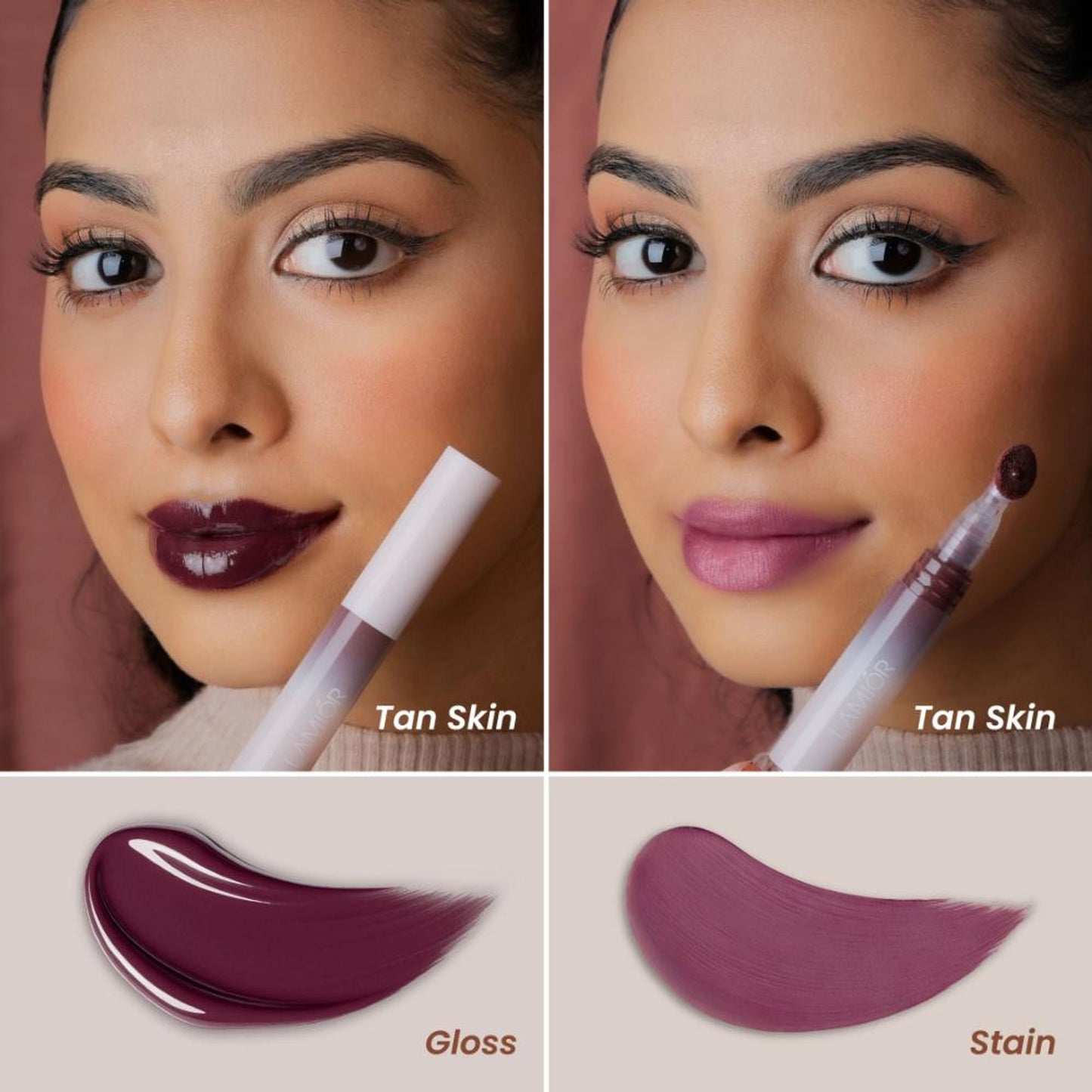 La Mior Hydrating Lip Gloss Stain - Plum Soaked