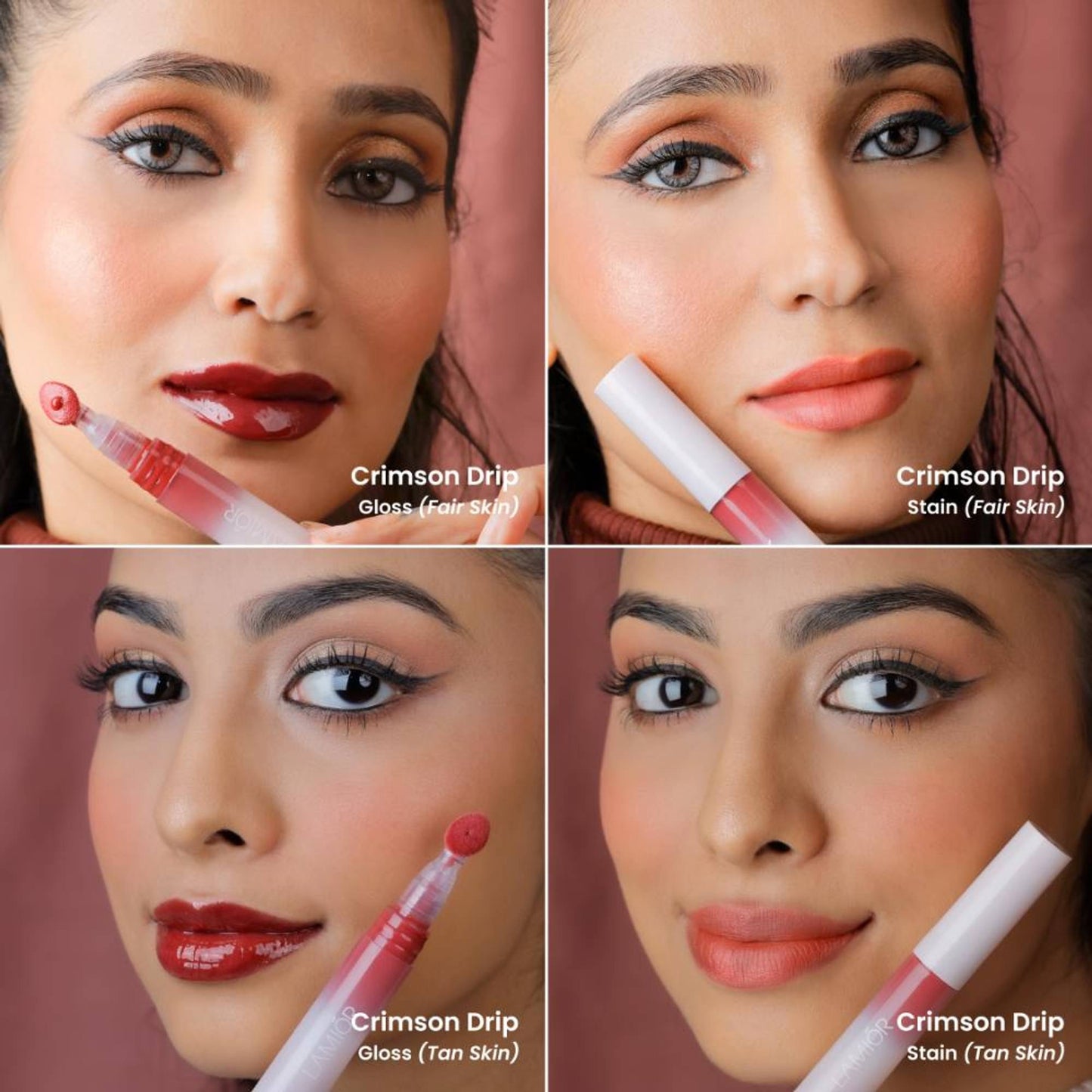La Mior Hydrating Lip Gloss Stain - Combo Of 3 - Soft Power