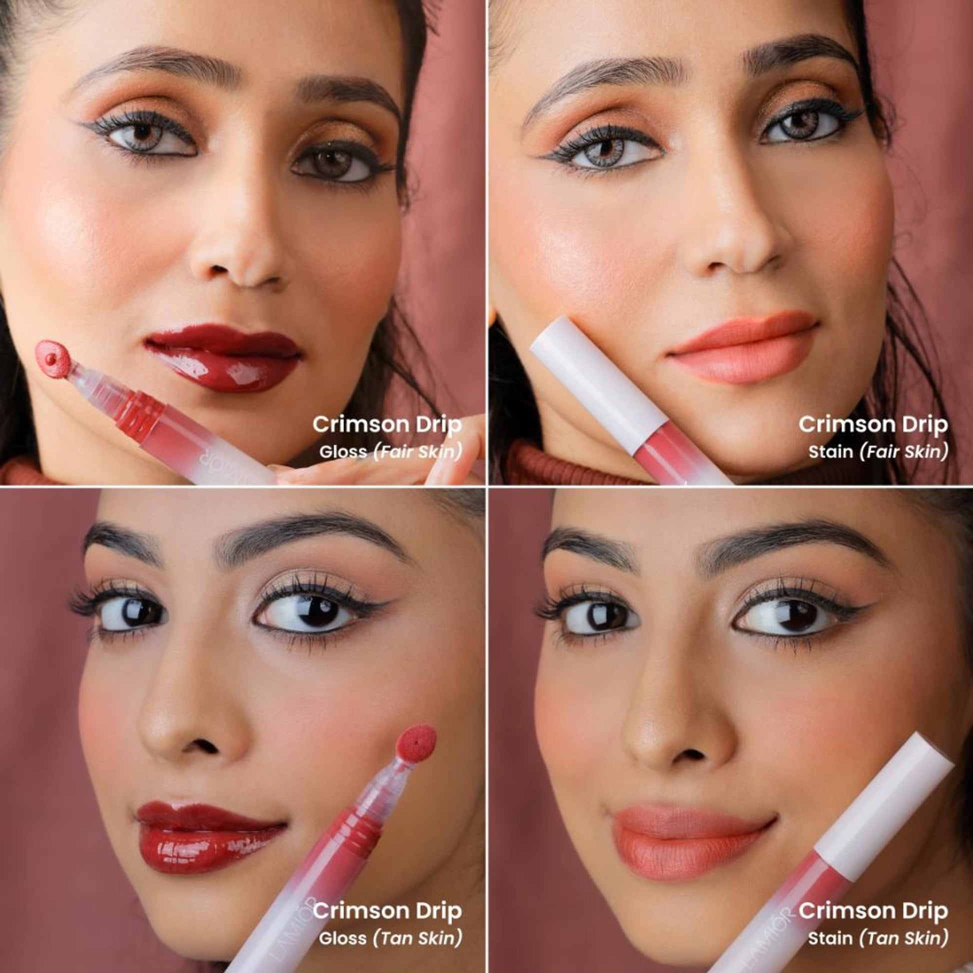 La Mior Hydrating Lip Gloss Stain - Combo Of 3 - Soft Power