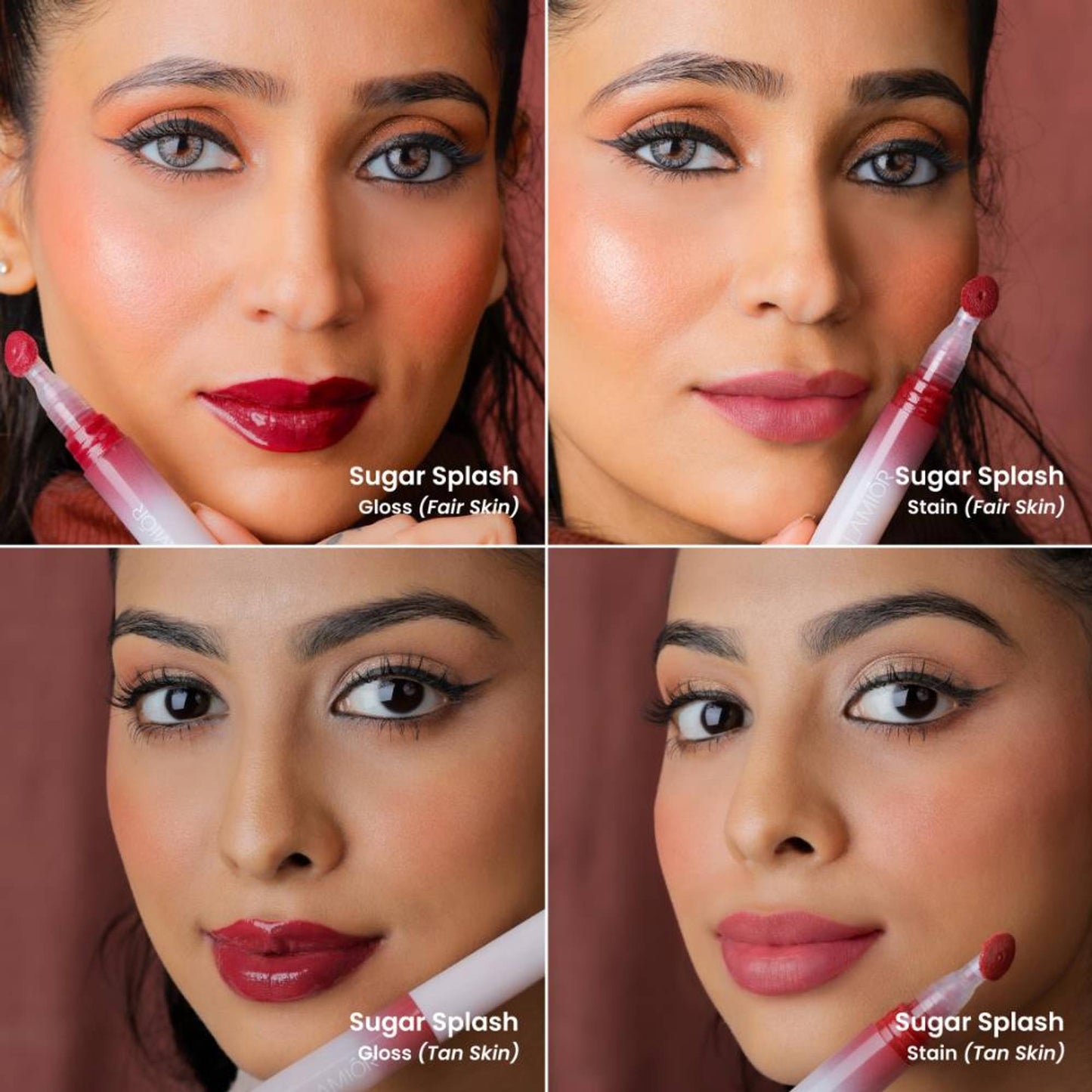 La Mior Hydrating Lip Gloss Stain - Combo Of 3 - Main Character