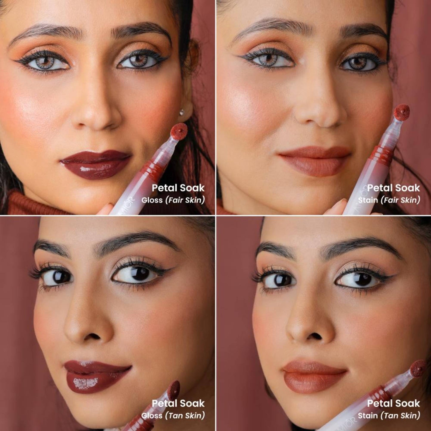 La Mior Hydrating Lip Gloss Stain - Combo Of 3 - Main Character