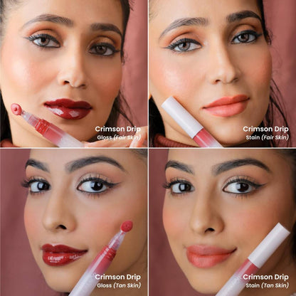 La Mior Hydrating Lip Gloss Stain - Combo Of 3 - Hot Gossip
