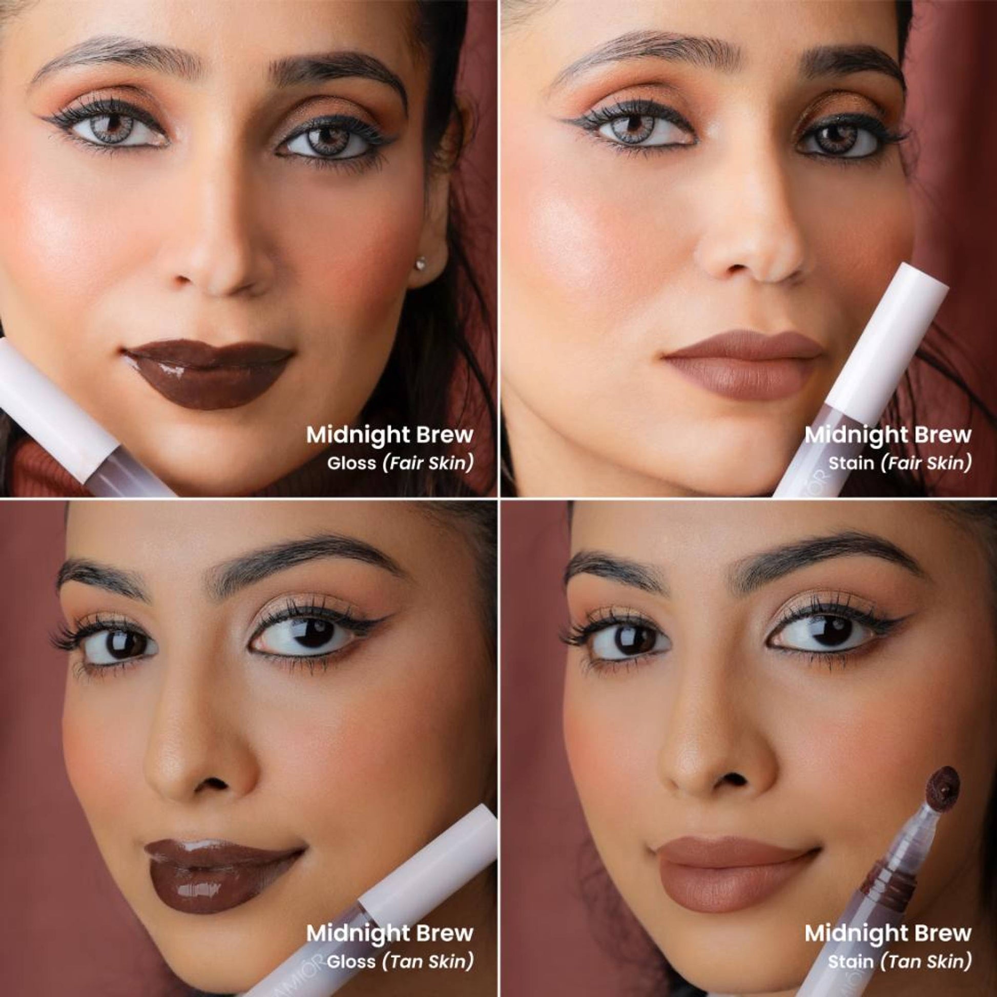 La Mior Hydrating Lip Gloss Stain - Combo Of 3 - After Dark