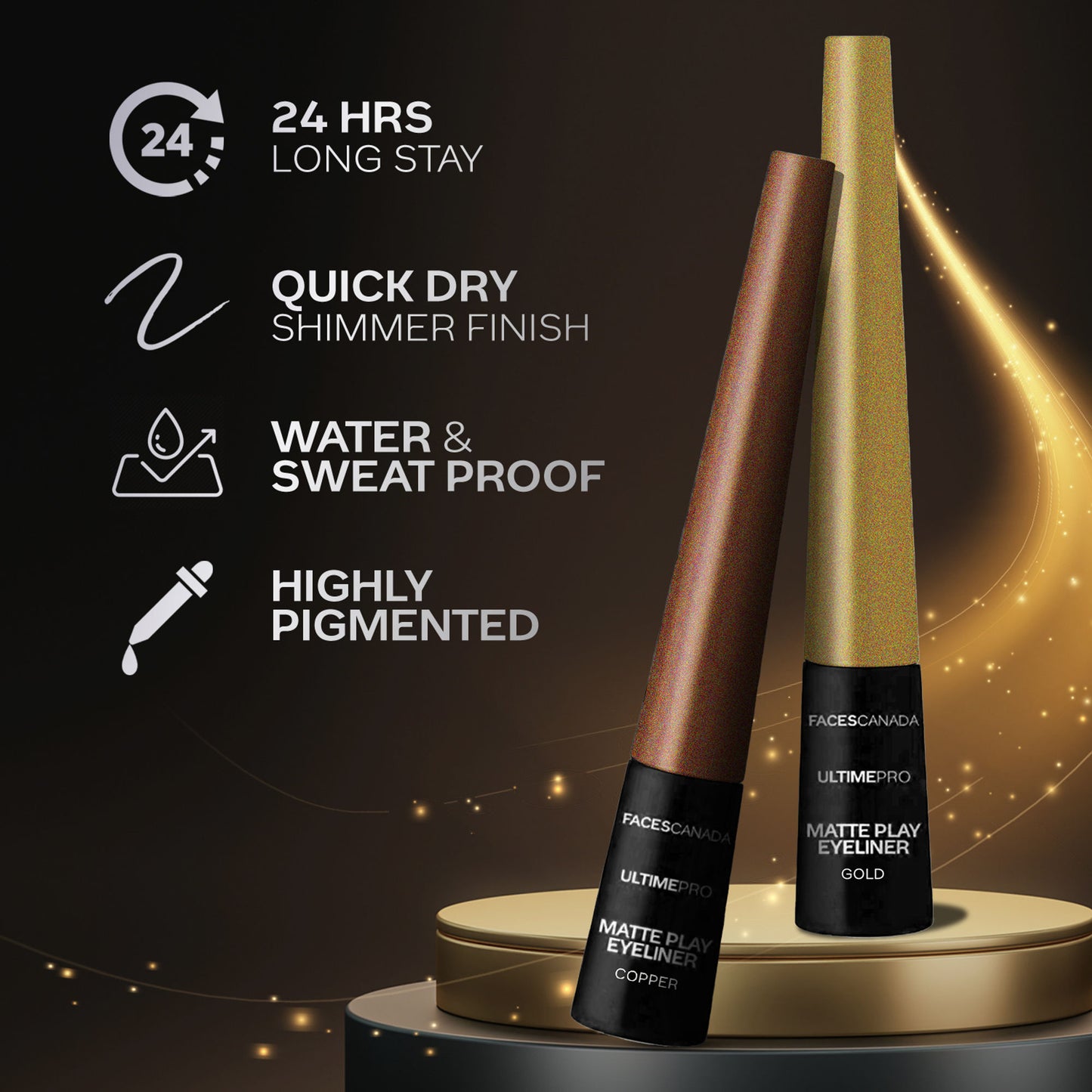 Faces Canada Ultime Pro Matte Play Eyeliner - Gold