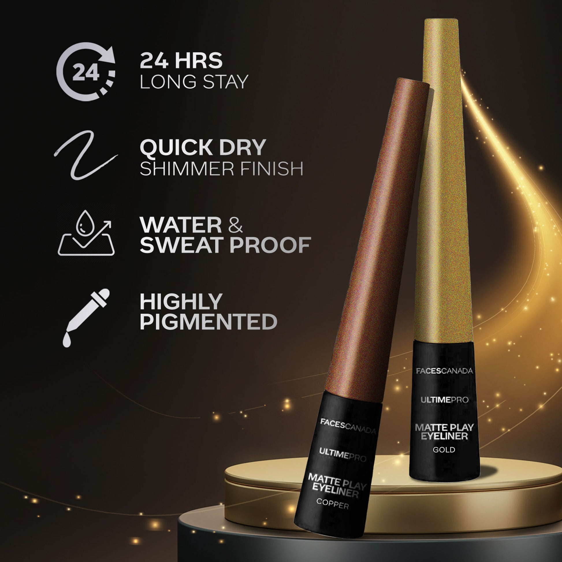 Faces Canada Ultime Pro Matte Play Eyeliner - Gold