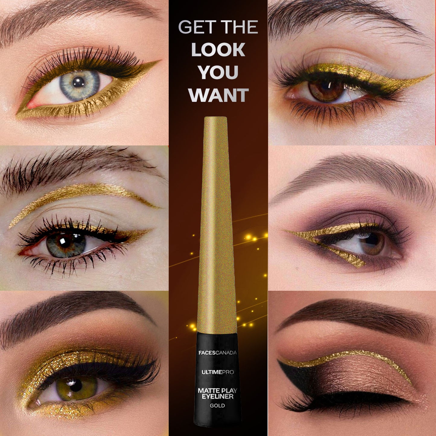 Faces Canada Ultime Pro Matte Play Eyeliner - Gold