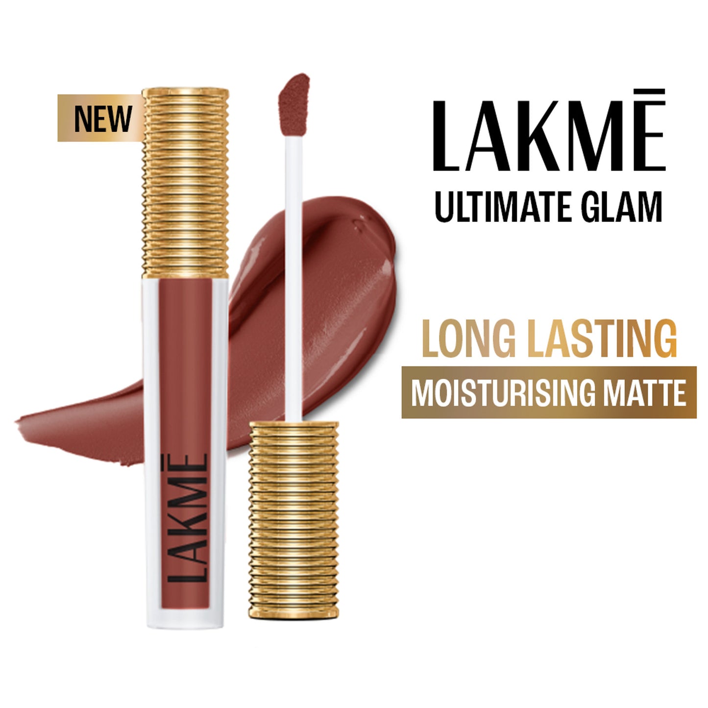 Lakme Ultimate Glam Matte Liquid Lipstick - Nude Latte
