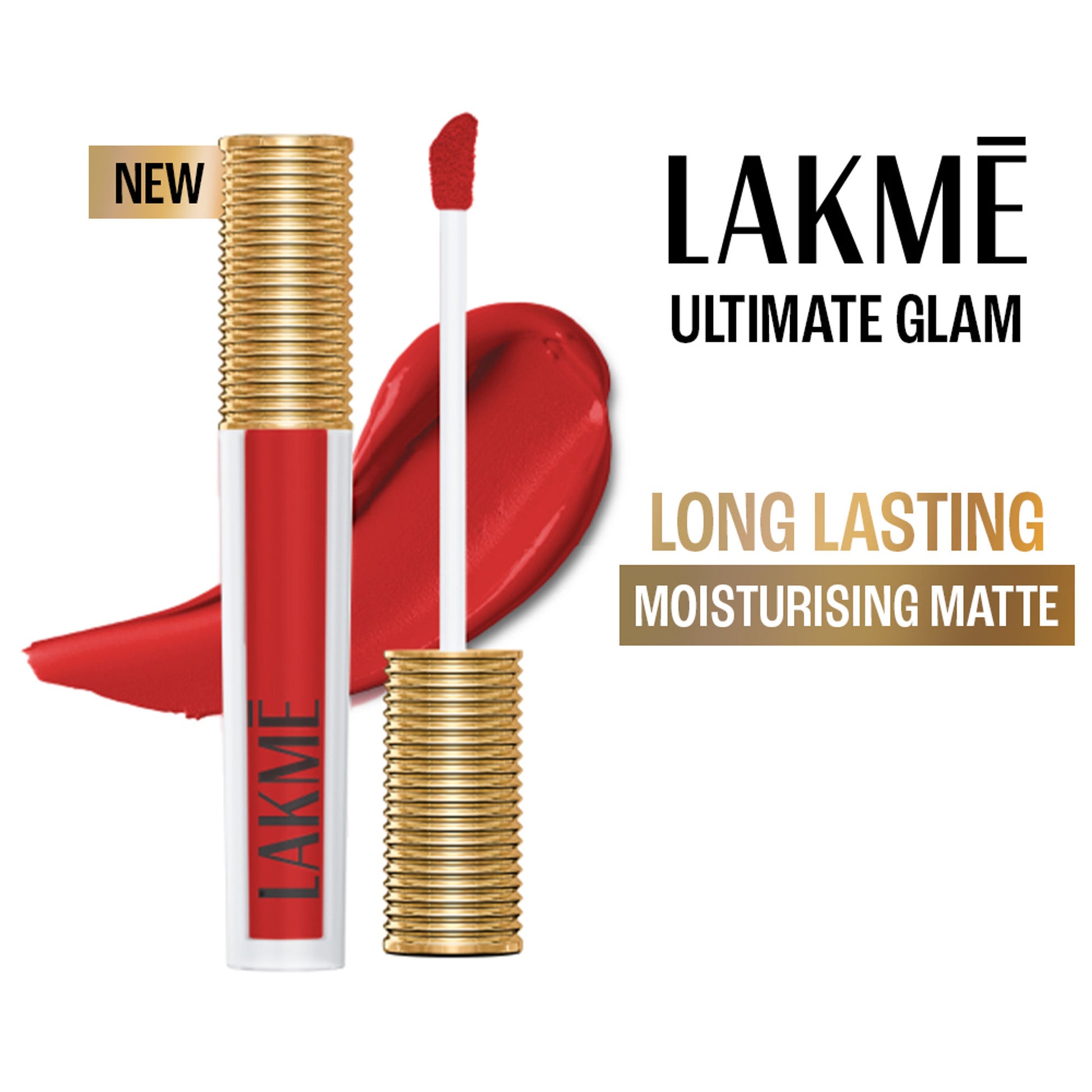 Lakme Ultimate Glam Matte Liquid Lipstick - Red Revival