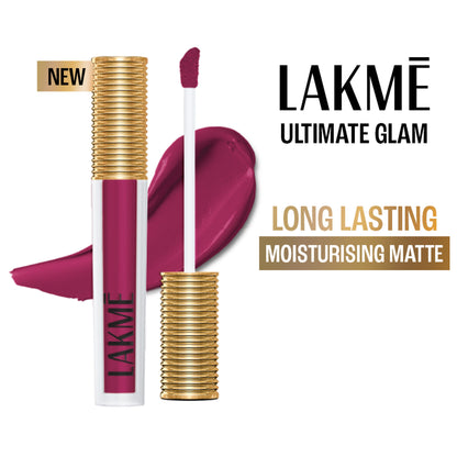 Lakme Ultimate Glam Matte Liquid Lipstick - Wine Glow