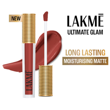 Lakme Ultimate Glam Matte Liquid Lipstick - Nude Twist