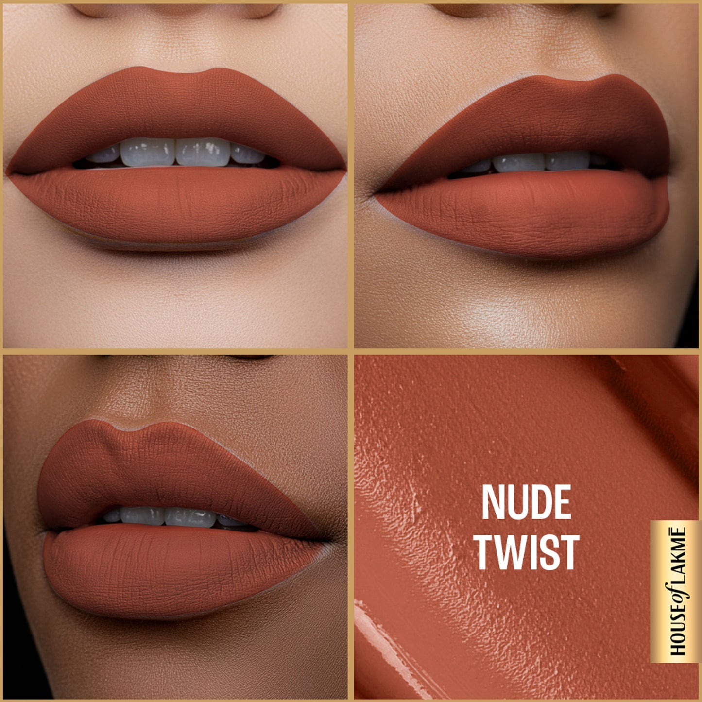 Lakme Ultimate Glam Matte Liquid Lipstick - Nude Twist