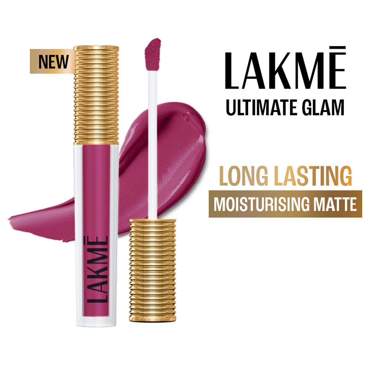 Lakme Ultimate Glam Matte Liquid Lipstick - Nude Pink