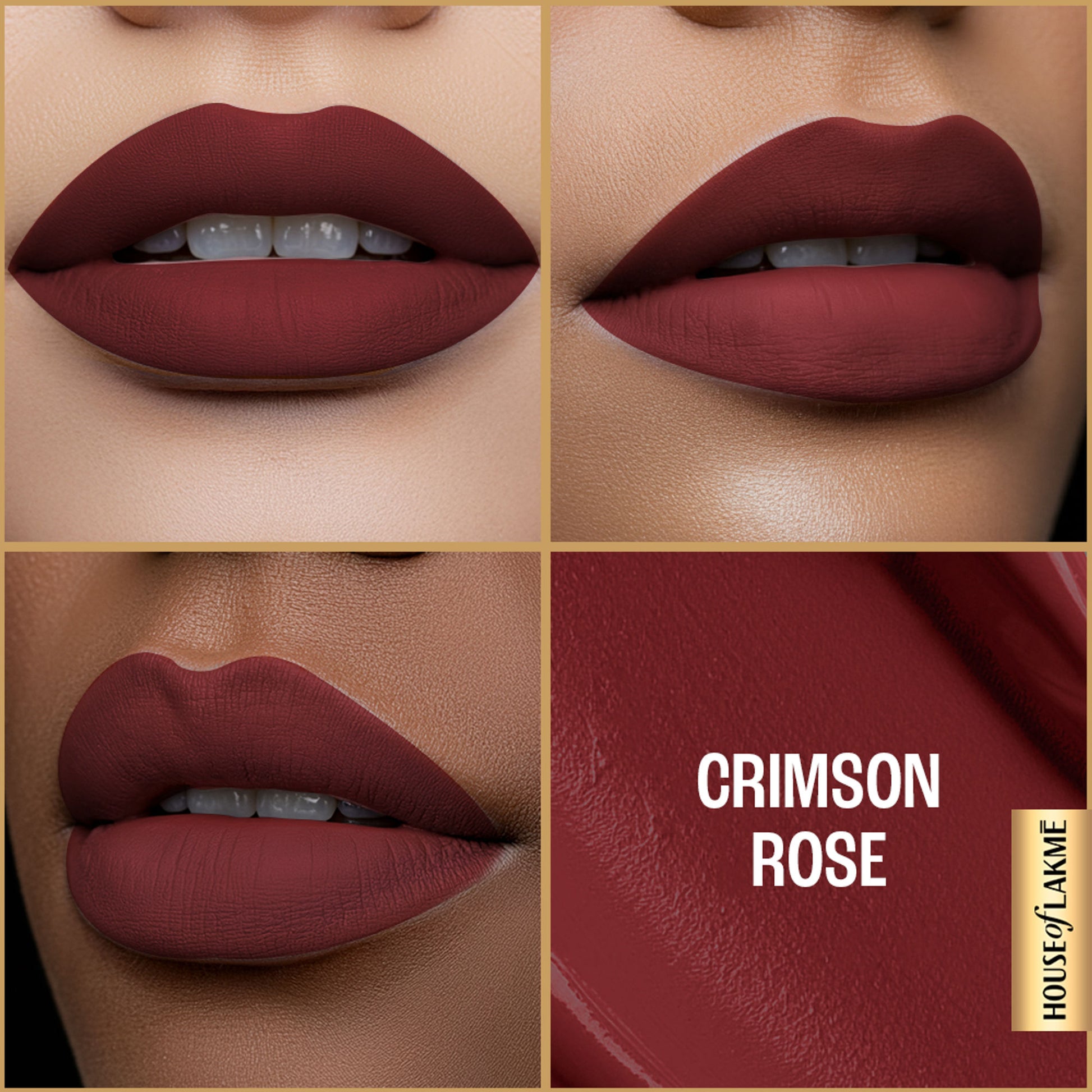 Lakme Ultimate Glam Matte Liquid Lipstick - Crimson Rose