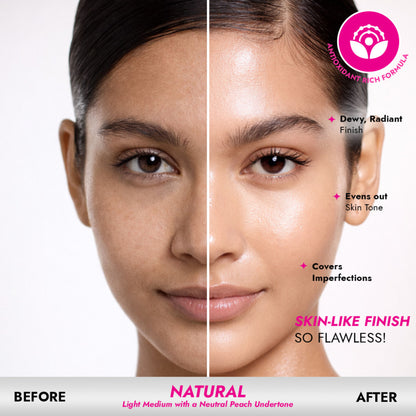 L.A Girl Pro Coverage Illuminating Liquid Foundation - Natural