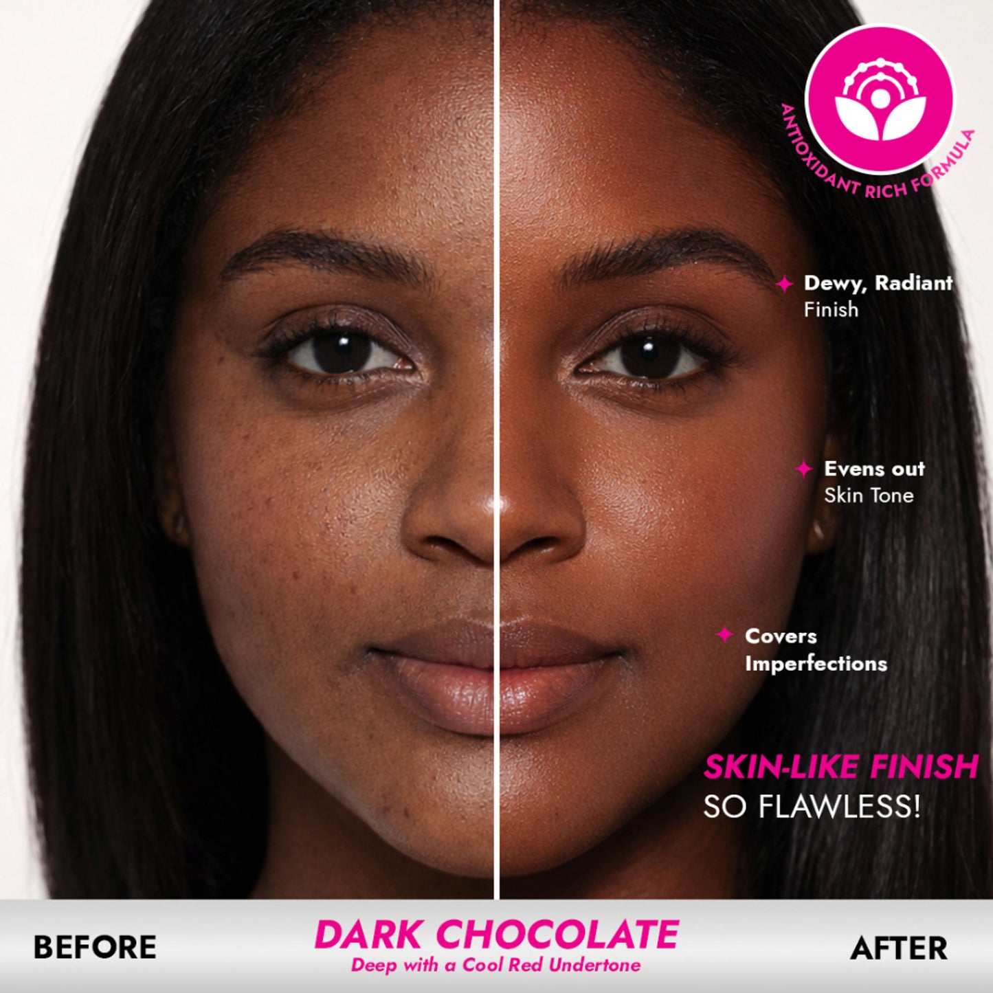 L.A Girl Pro Coverage Illuminating Liquid Foundation - Dark Chocolate