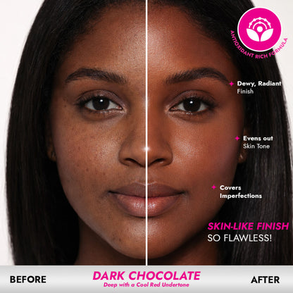L.A Girl Pro Coverage Illuminating Liquid Foundation - Dark Chocolate