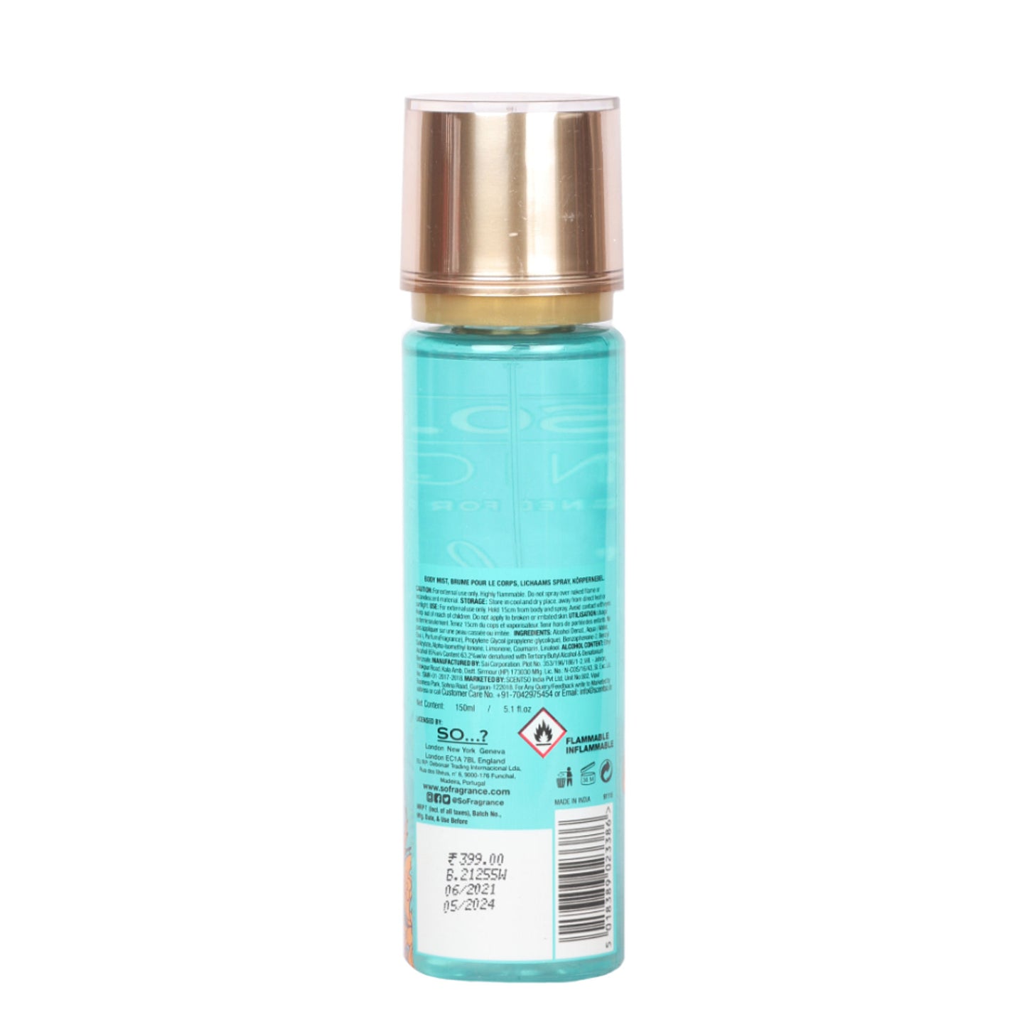 SO... Fragrance Unique Cashmere Body Mist - for Women
