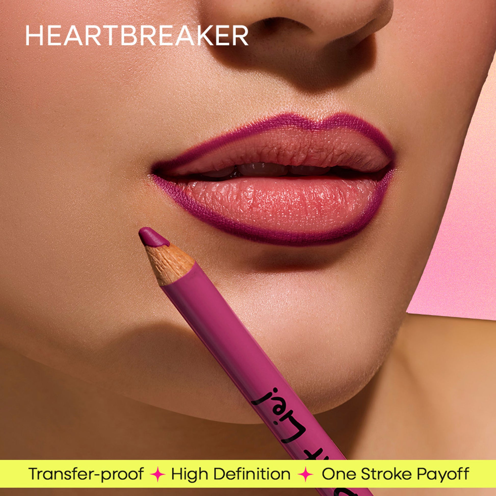 Nykaa Lips Don’t Lie! Matte Lip Liner Feisty Brunette - Heartbreaker 07