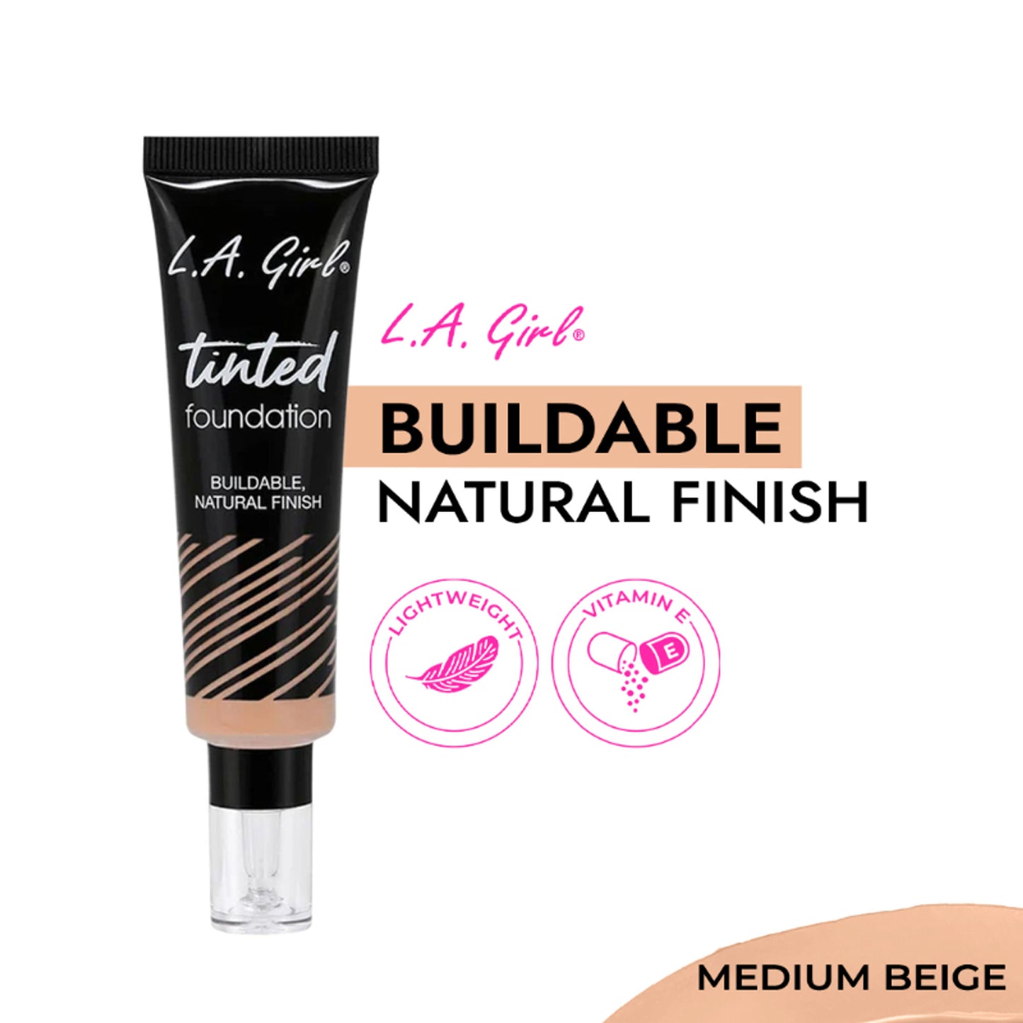 L.A. Girl Tinted Foundation - Medium Beige