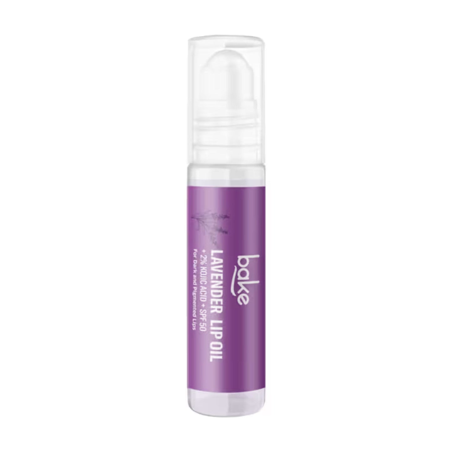 BAKE 2% Kojic Acid Lavender Lip Balm Oil SPF 50 PA+++ for Dark, Chapped & Pigmented Lips
